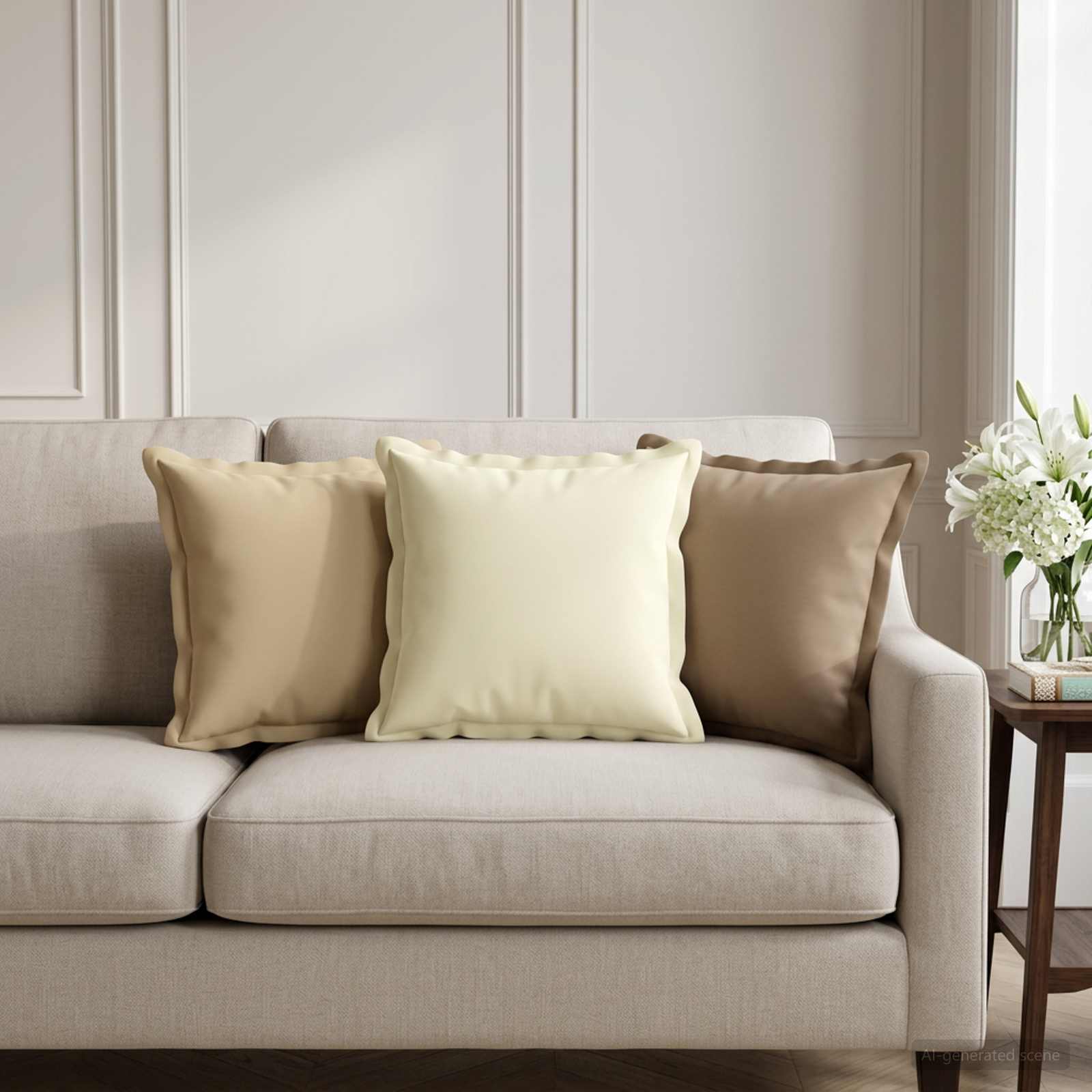 Kissenbezug 12 stk. HOUTEN Beige 40 x 40 cm Polyester