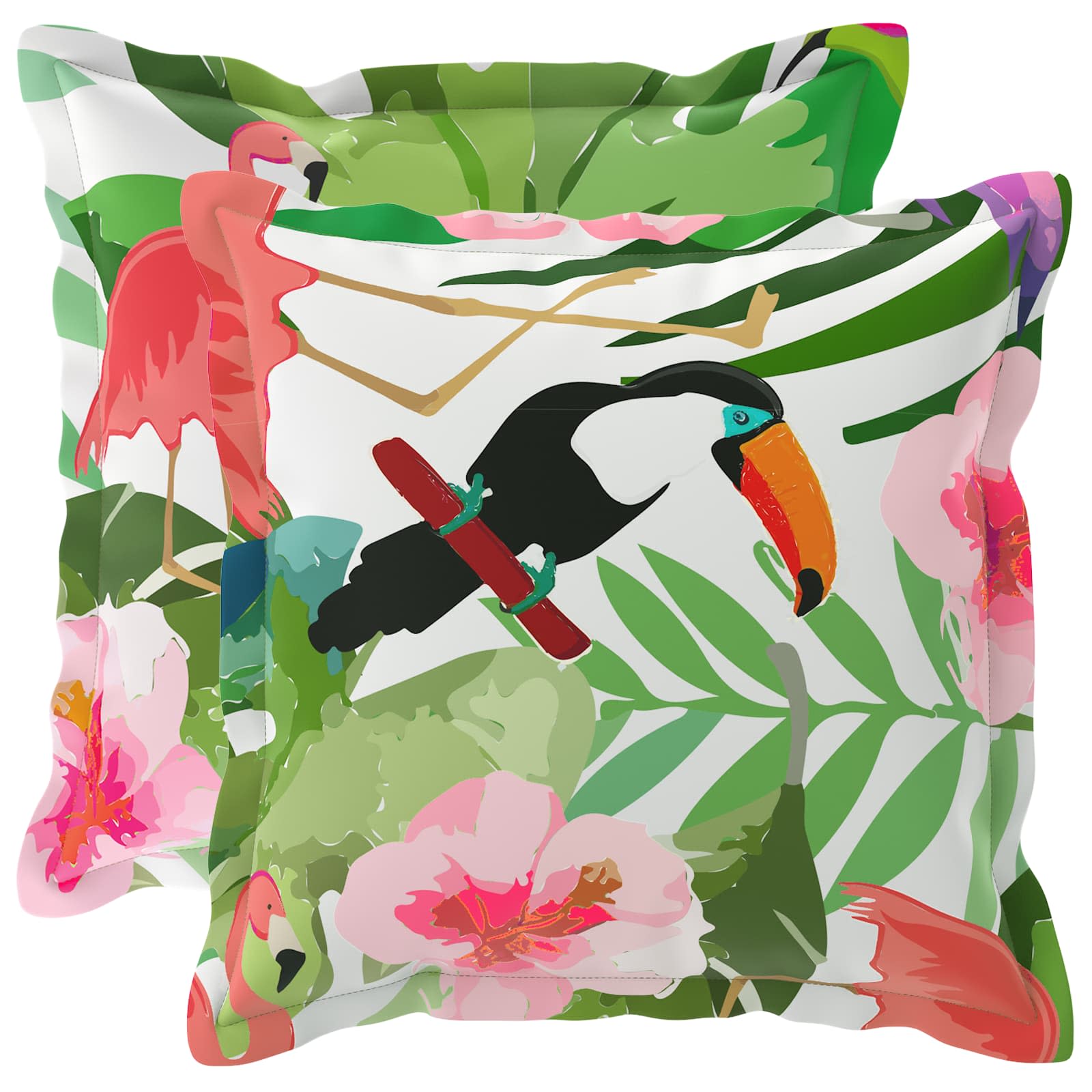 Kissenbezug 2 stk. HOUTEN Mehrfarbig 30 x 30 cm Polyester