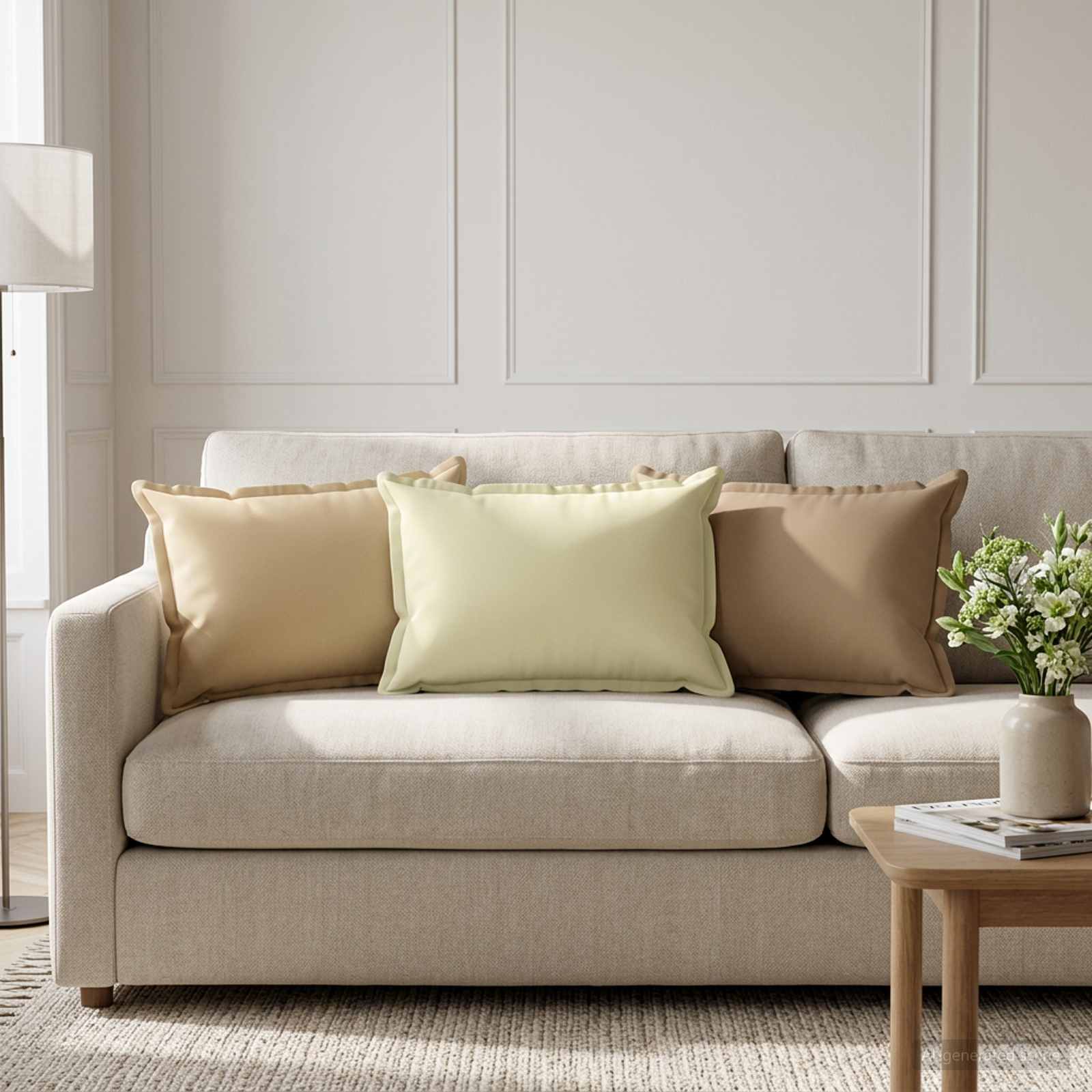 Kissenbezug 6 stk. HOUTEN Beige 40 x 60 cm Polyester