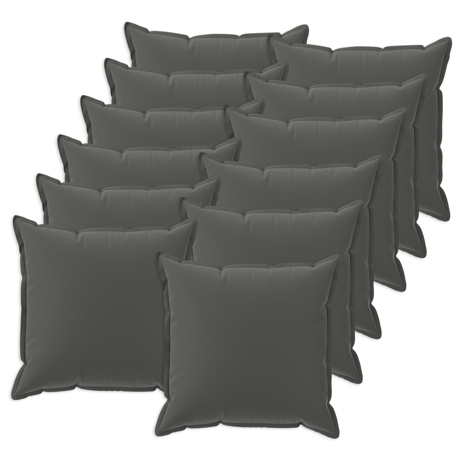 Kissenbezug 12 stk. HOUTEN Anthrazit 40 x 40 cm Polyester
