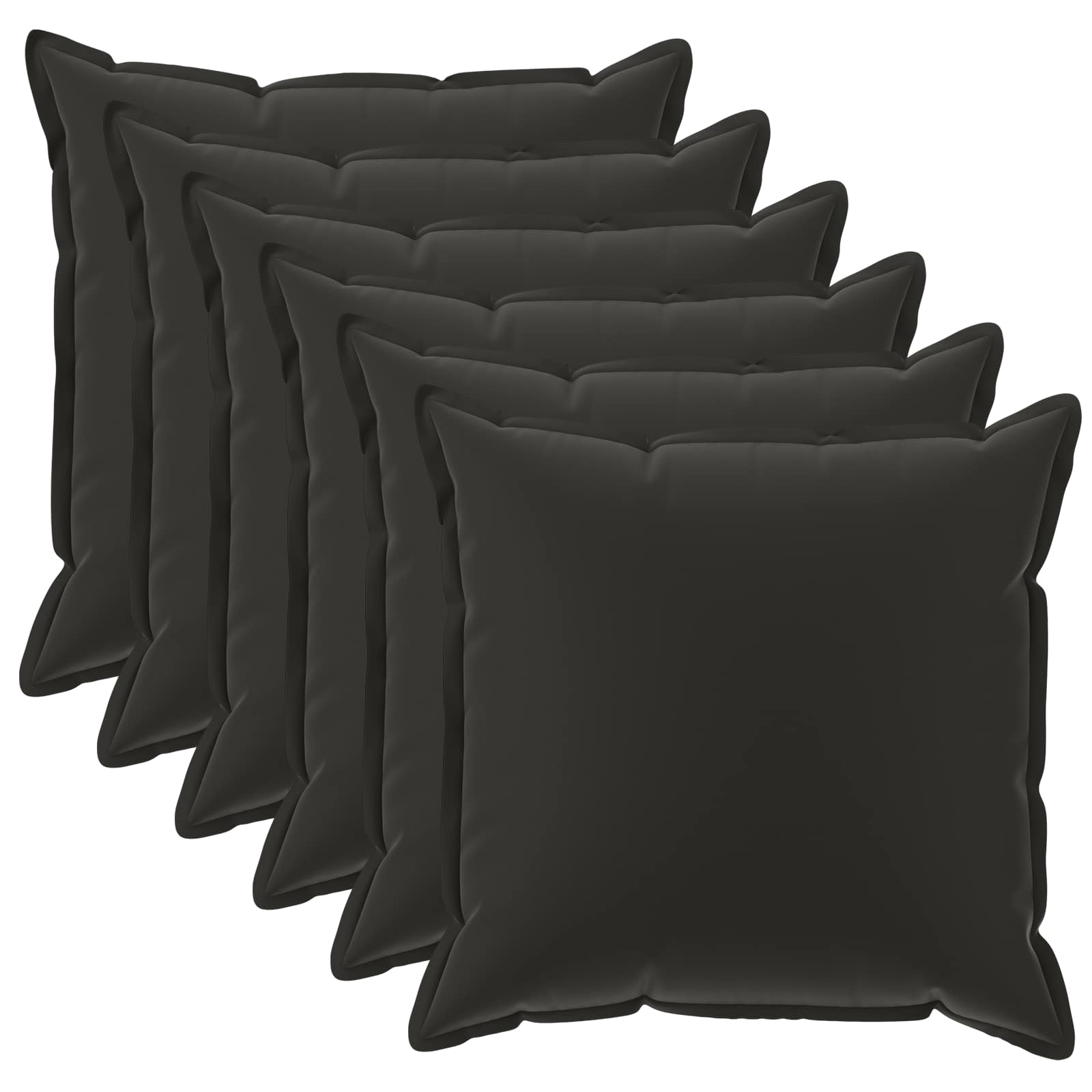 Kissenbezug 6 stk. HOUTEN Schwarz 40 x 40 cm Polyester