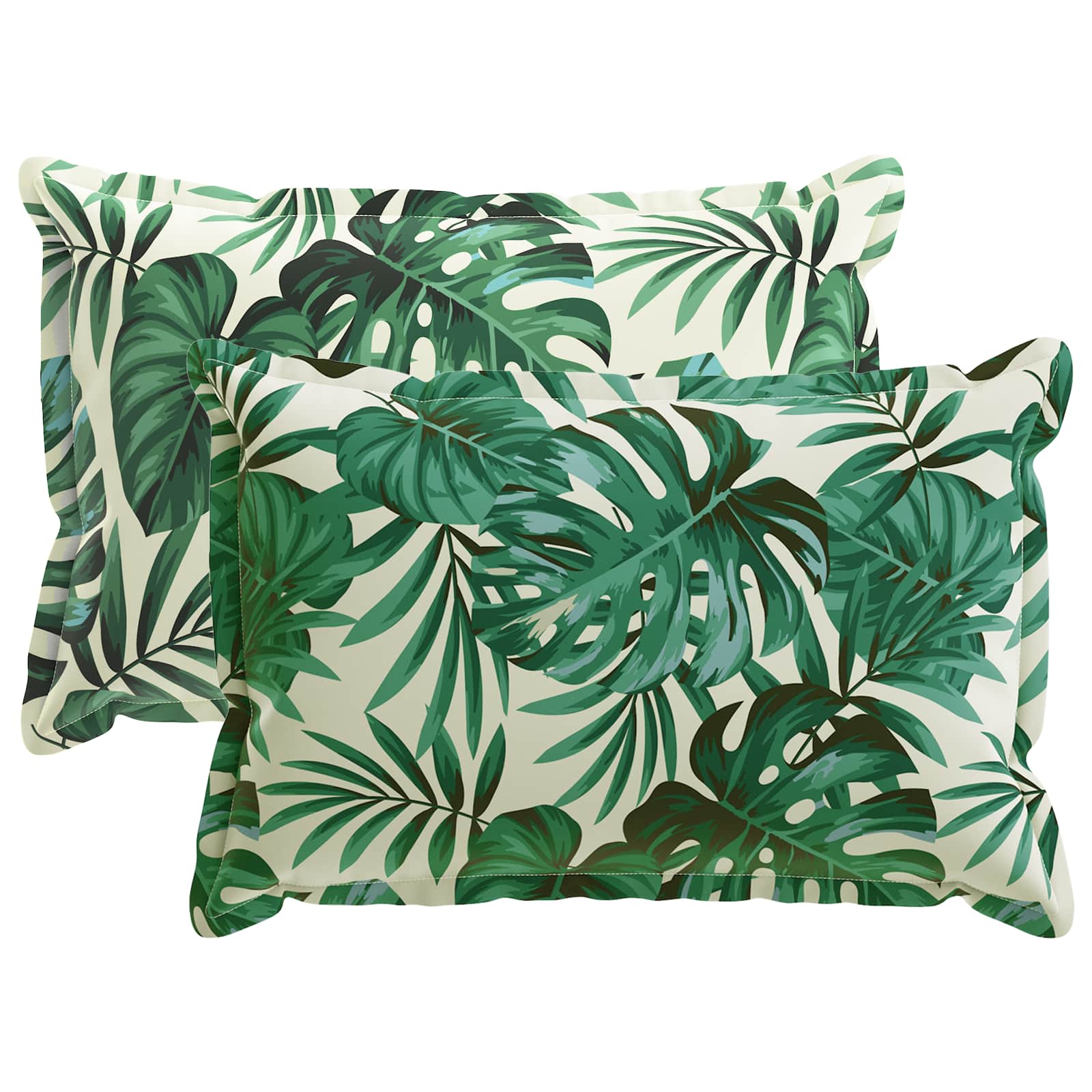 Kissenbezug 2 stk. HOUTEN Blattmuster 40 x 60 cm Polyester