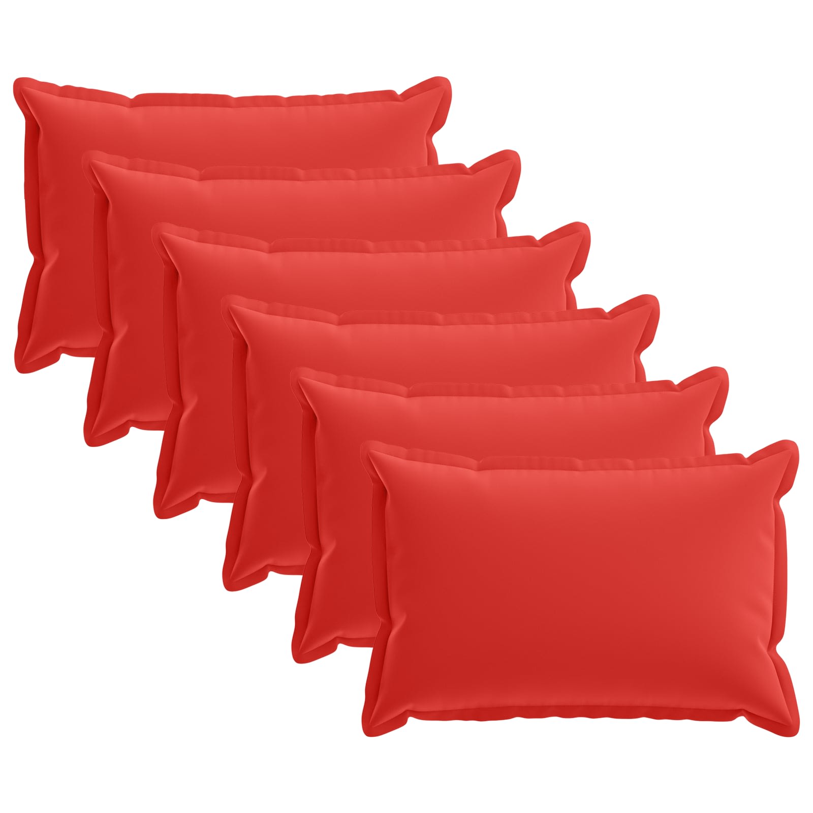 Kissenbezug 6 stk. HOUTEN Rot 40 x 60 cm Polyester