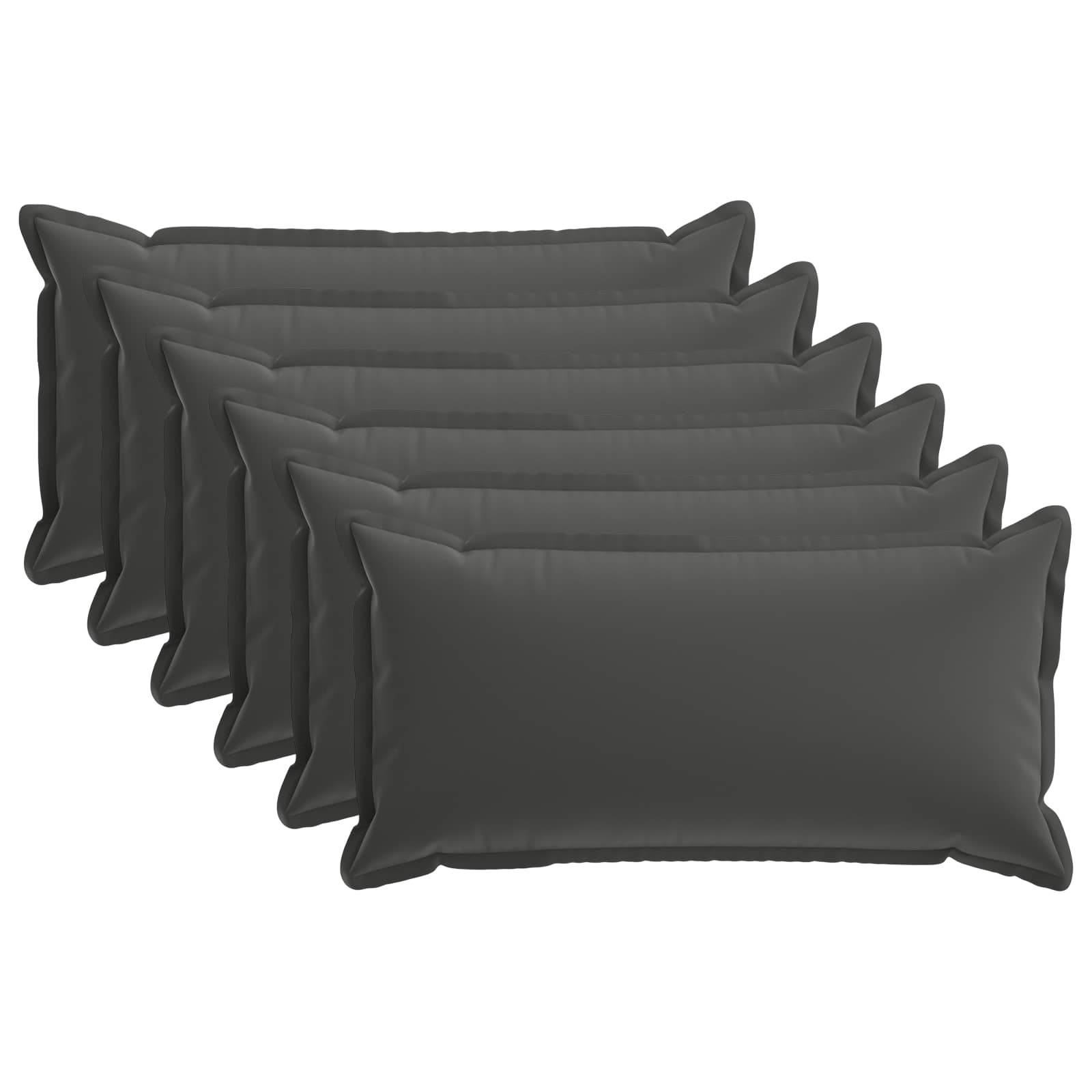 Kissenbezug 6 stk. HOUTEN Anthrazit 40 x 70 cm Polyester