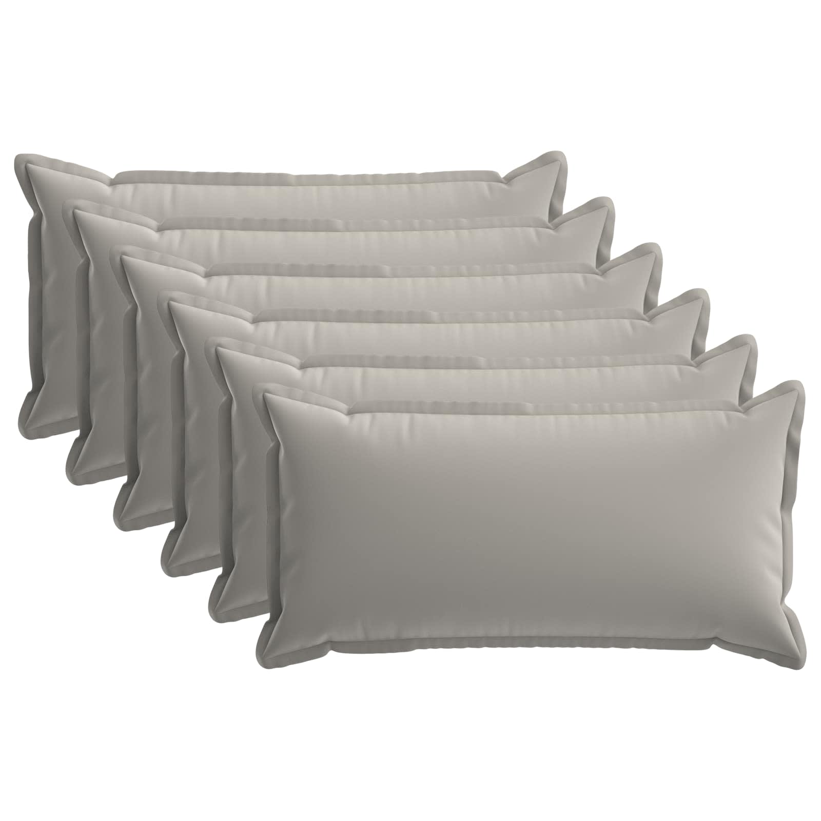 Kissenbezug 6 stk. HOUTEN Grau 40 x 70 cm Polyester