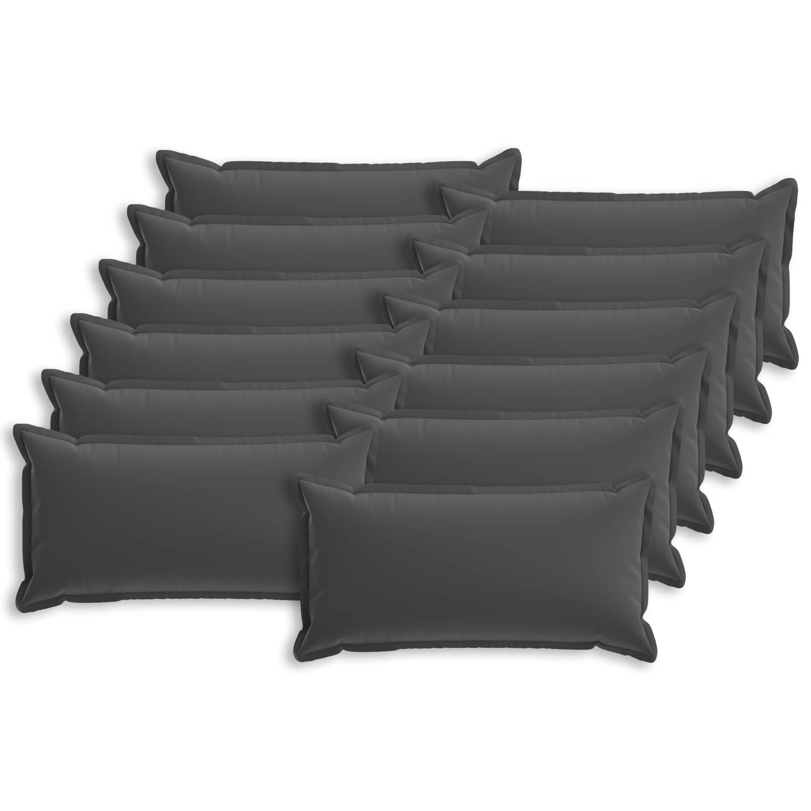 Kissenbezug 12 stk. HOUTEN Anthrazit 40 x 80 cm Polyester