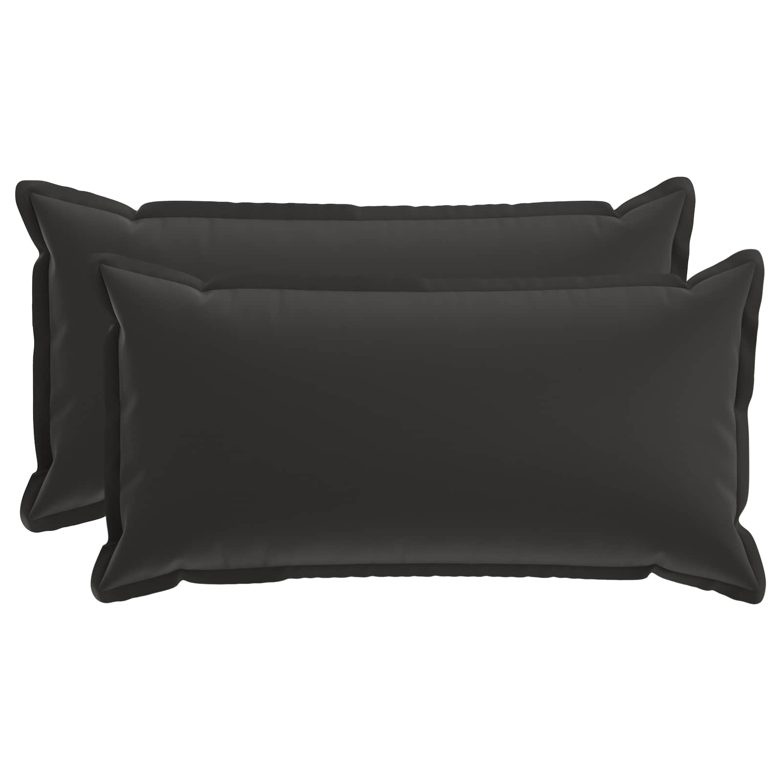 Kissenbezug 2 stk. HOUTEN Schwarz 40 x 80 cm Polyester
