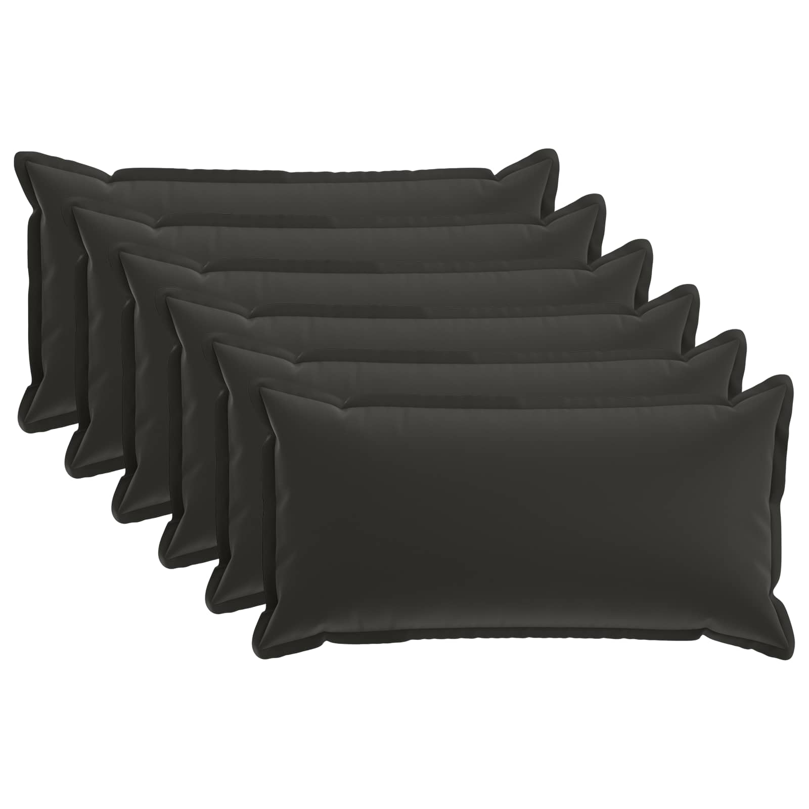 Kissenbezug 6 stk. HOUTEN Schwarz 40 x 80 cm Polyester