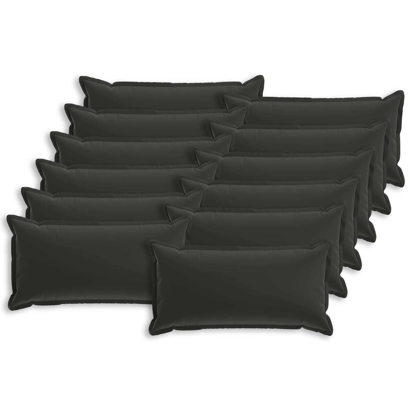 Kissenbezug 12 stk. HOUTEN Schwarz 40 x 80 cm Polyester