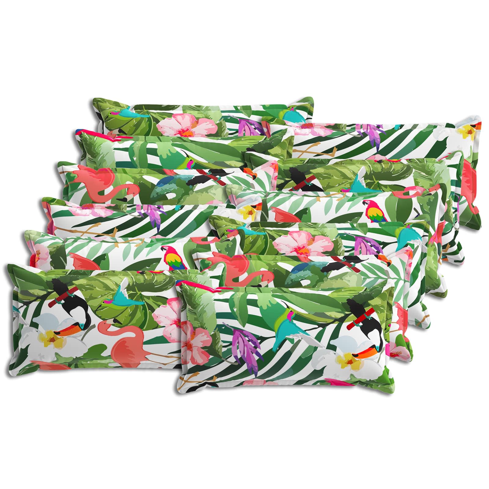 Kissenbezug 12 stk. HOUTEN Mehrfarbig 40 x 80 cm Polyester