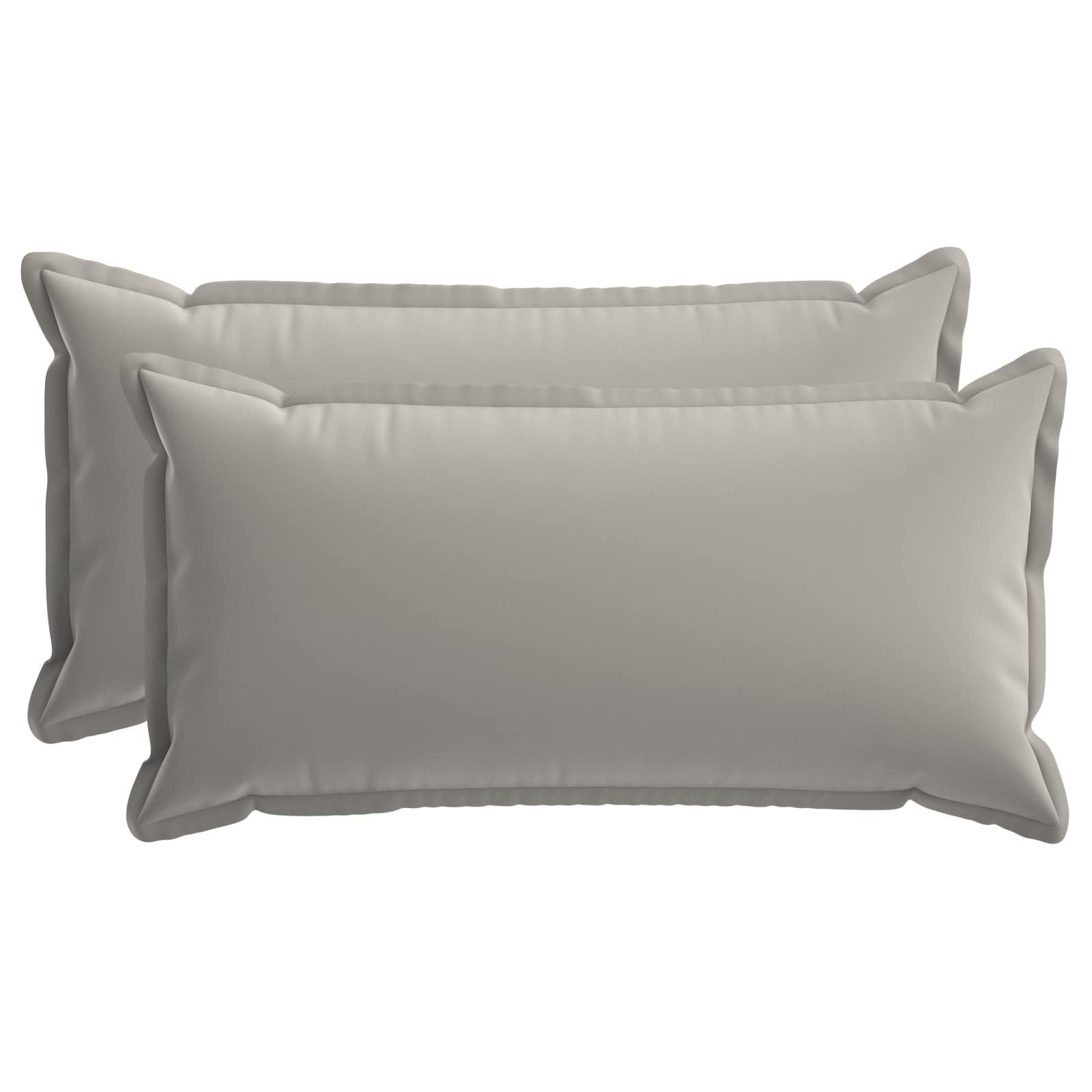 Kissenbezug 2 stk. HOUTEN Grau 40 x 80 cm Polyester