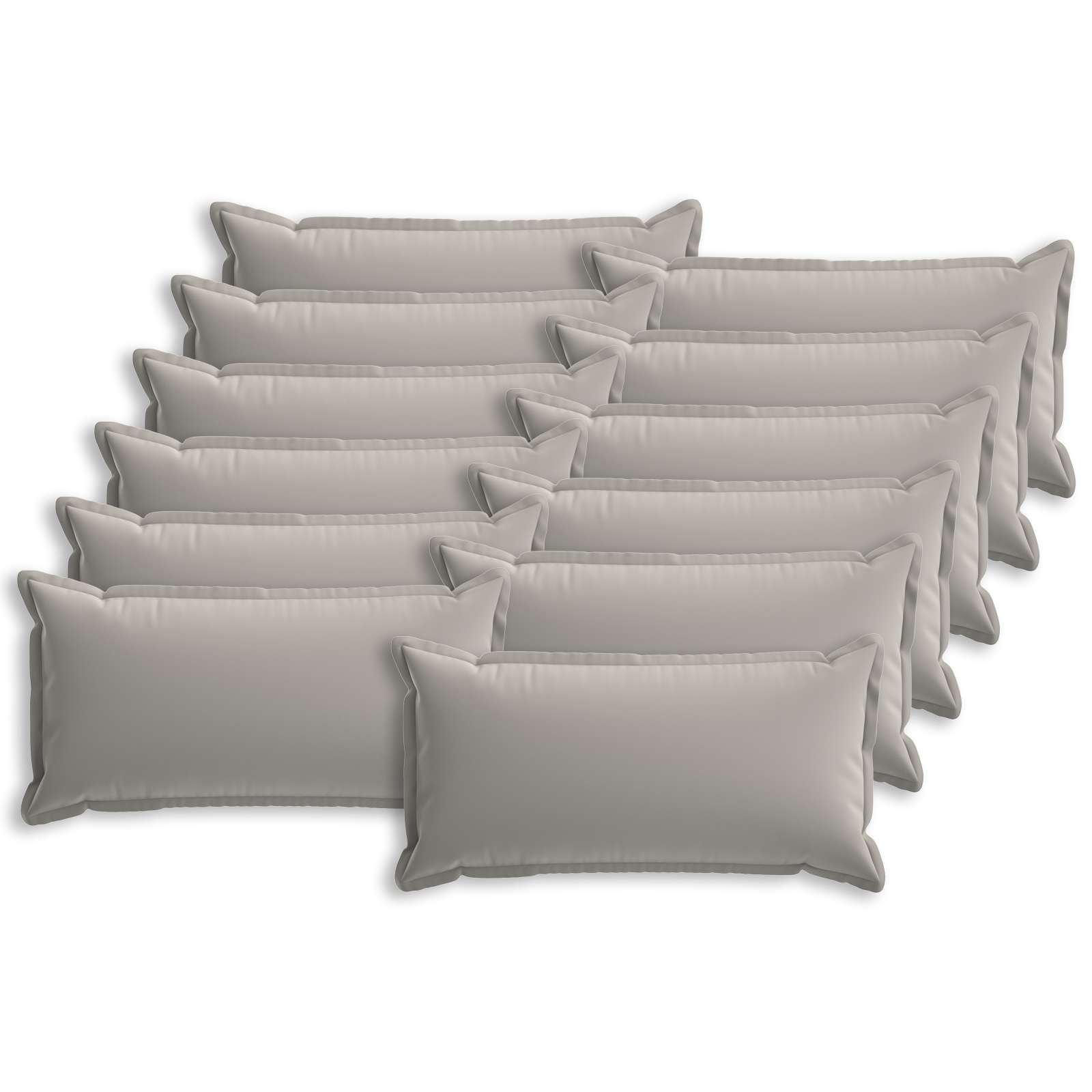 Kissenbezug 12 stk. HOUTEN Grau 40 x 80 cm Polyester