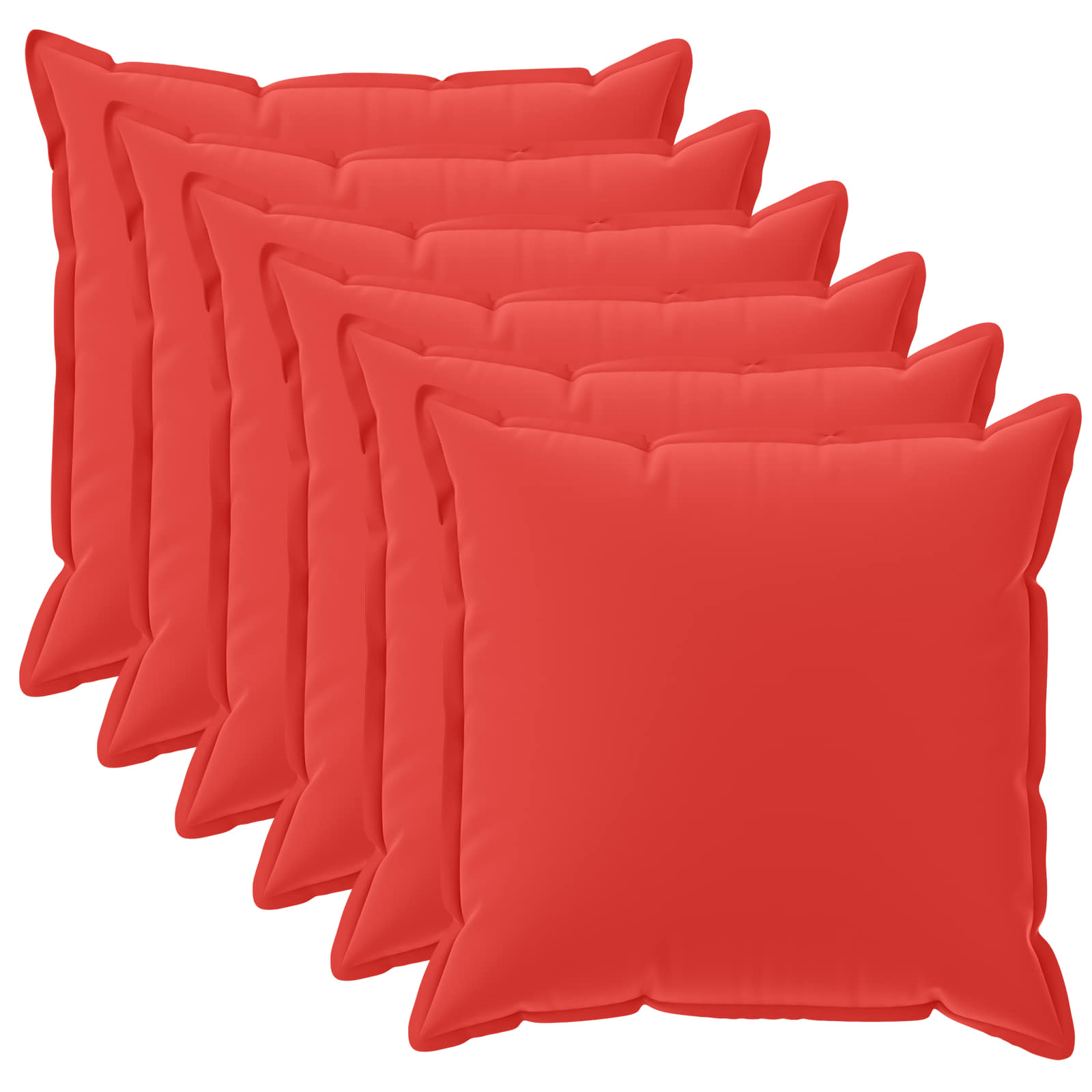 Kissenbezug 6 stk. HOUTEN Rot 45 x 45 cm Polyester