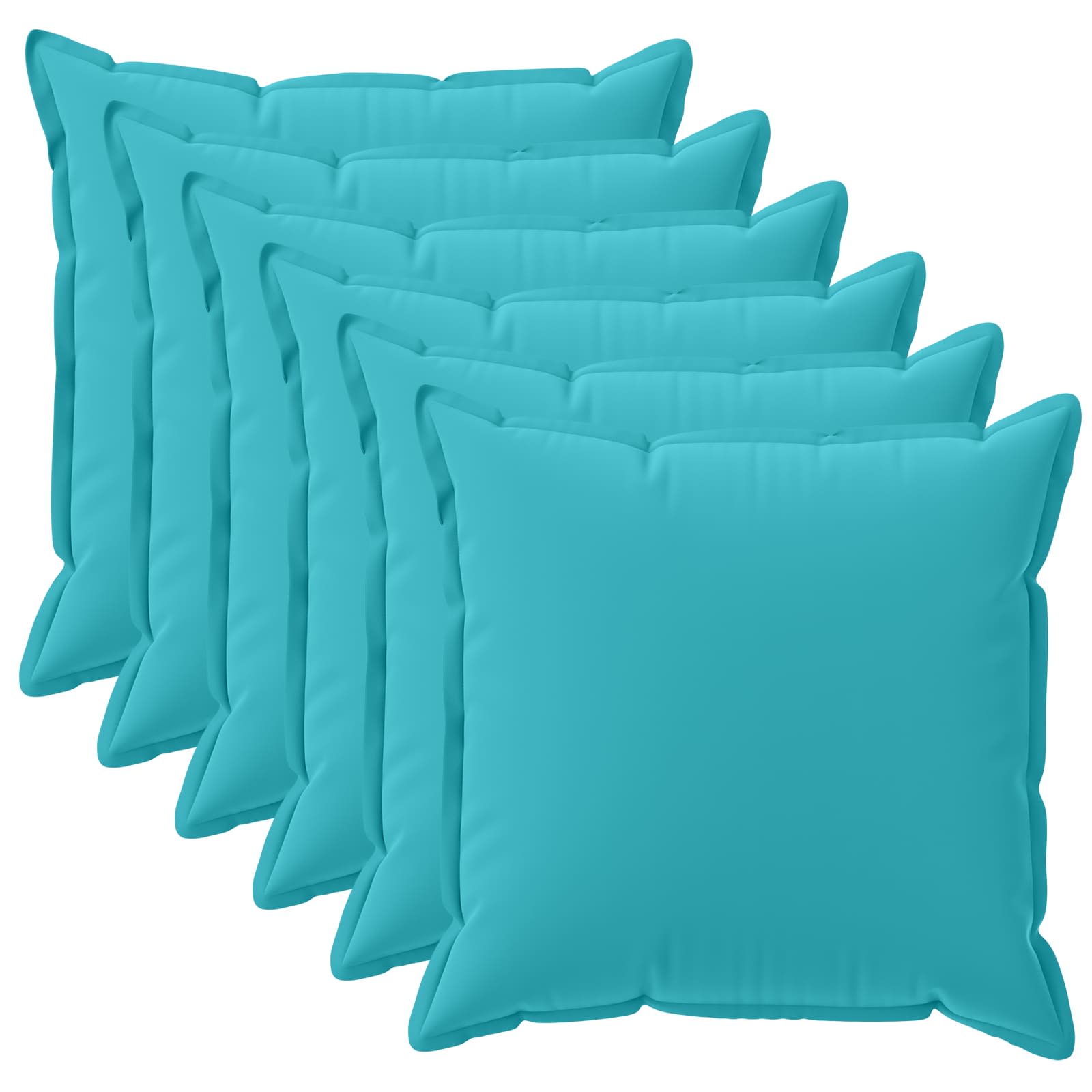 Kissenbezug 6 stk. HOUTEN Türkis 45 x 45 cm Polyester