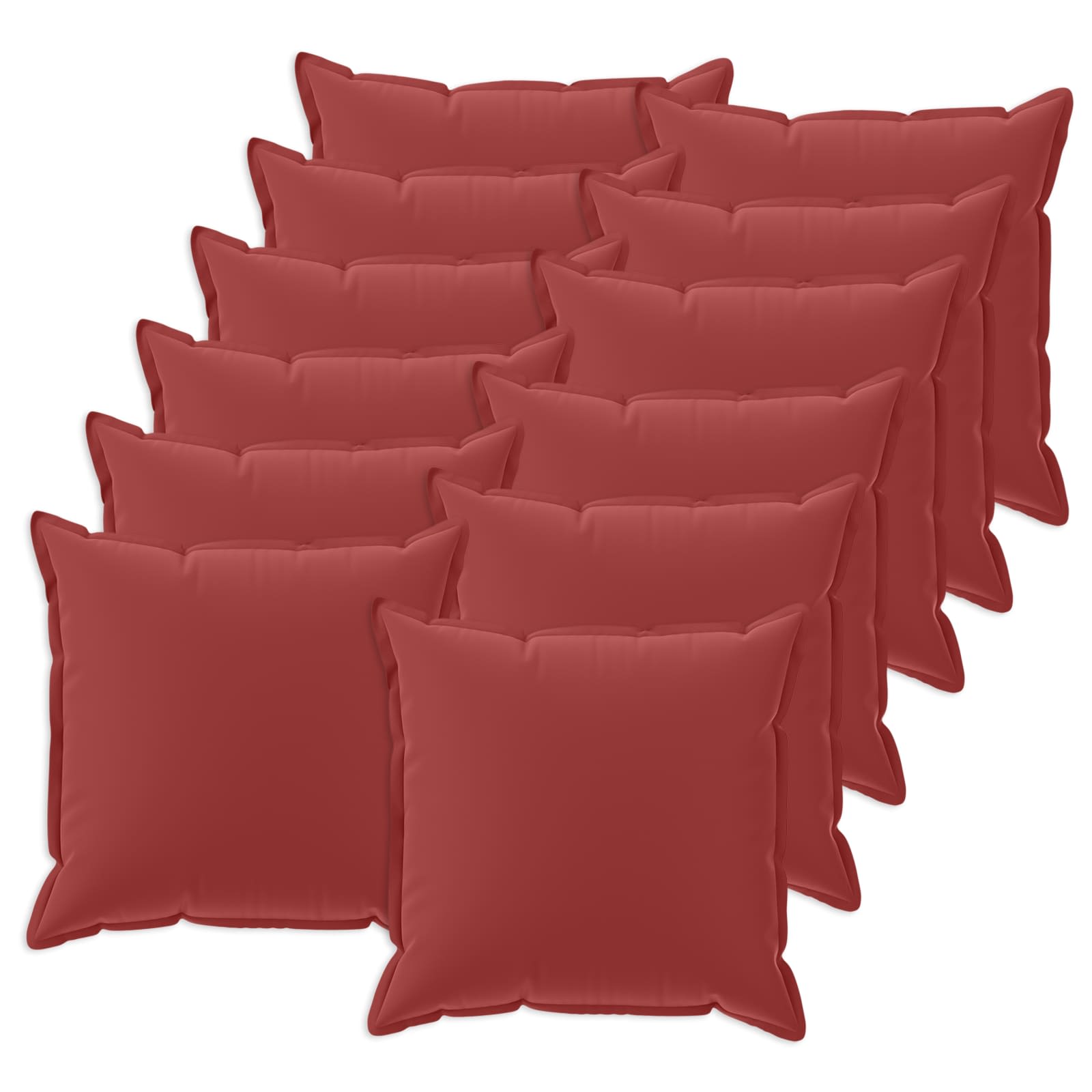Kissenbezug 12 stk. HOUTEN Weinrot 45 x 45 cm Polyester