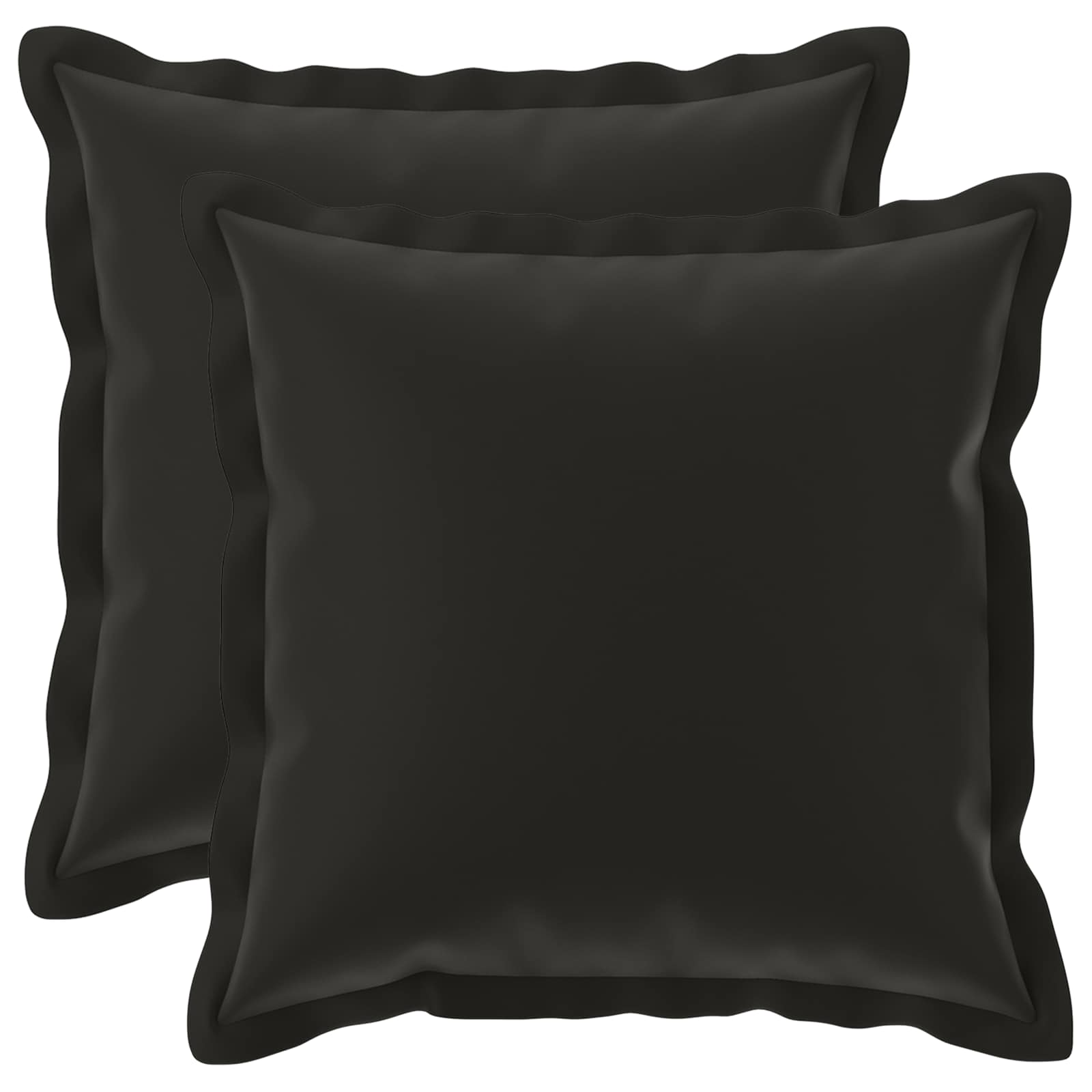 Kissenbezug 2 stk. HOUTEN Schwarz 50 x 50 cm Polyester
