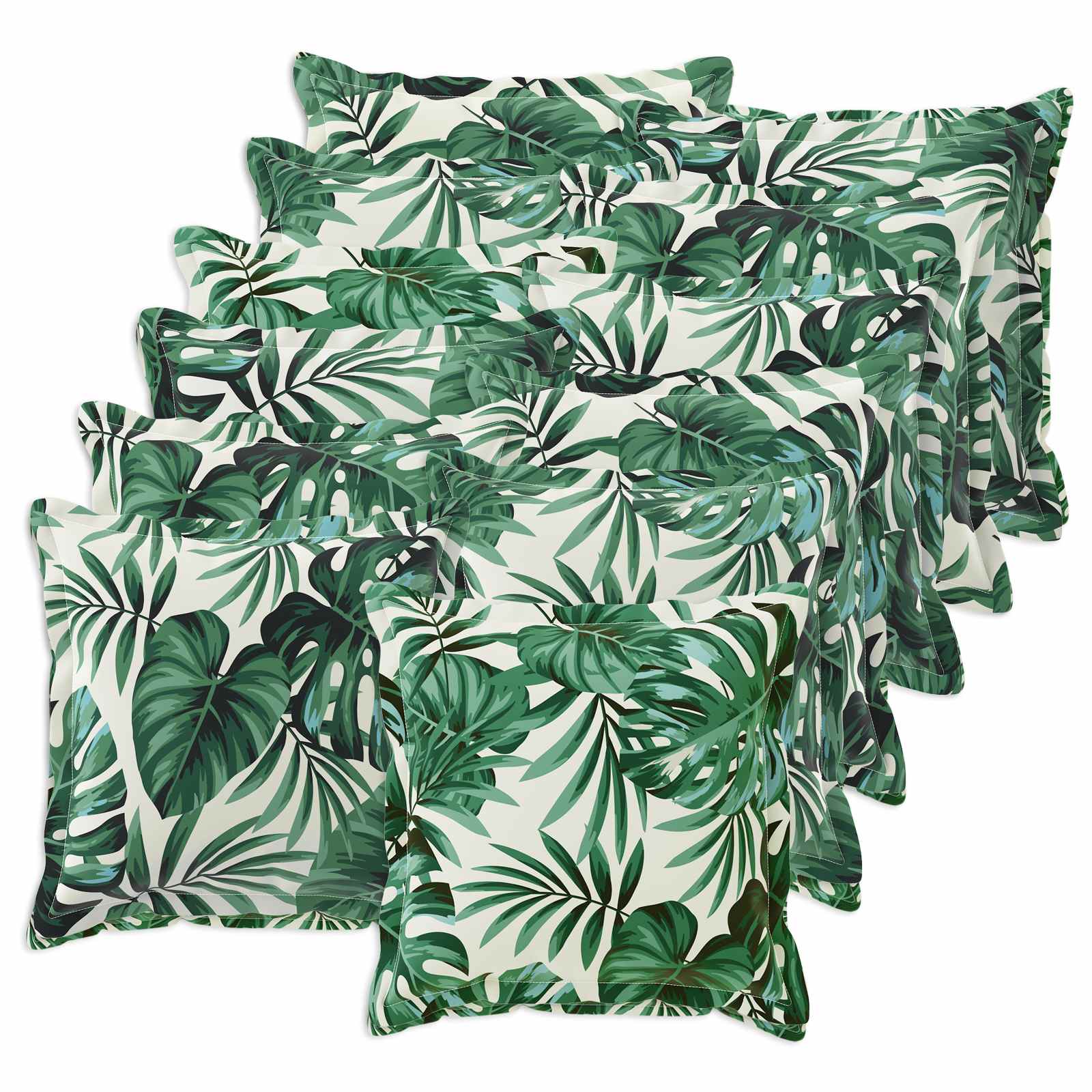 Kissenbezug 12 stk. HOUTEN Blattmuster 50 x 50 cm Polyester