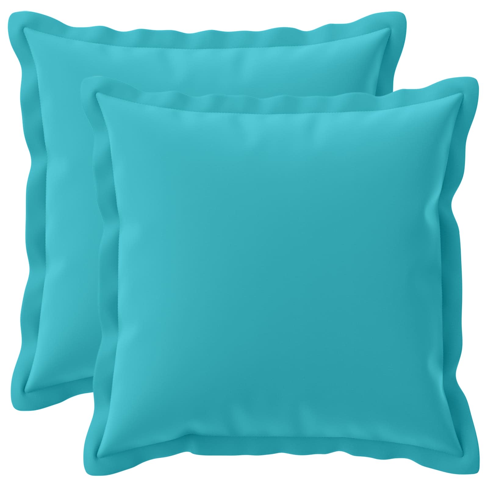 Kissenbezug 2 stk. HOUTEN Türkis 50 x 50 cm Polyester
