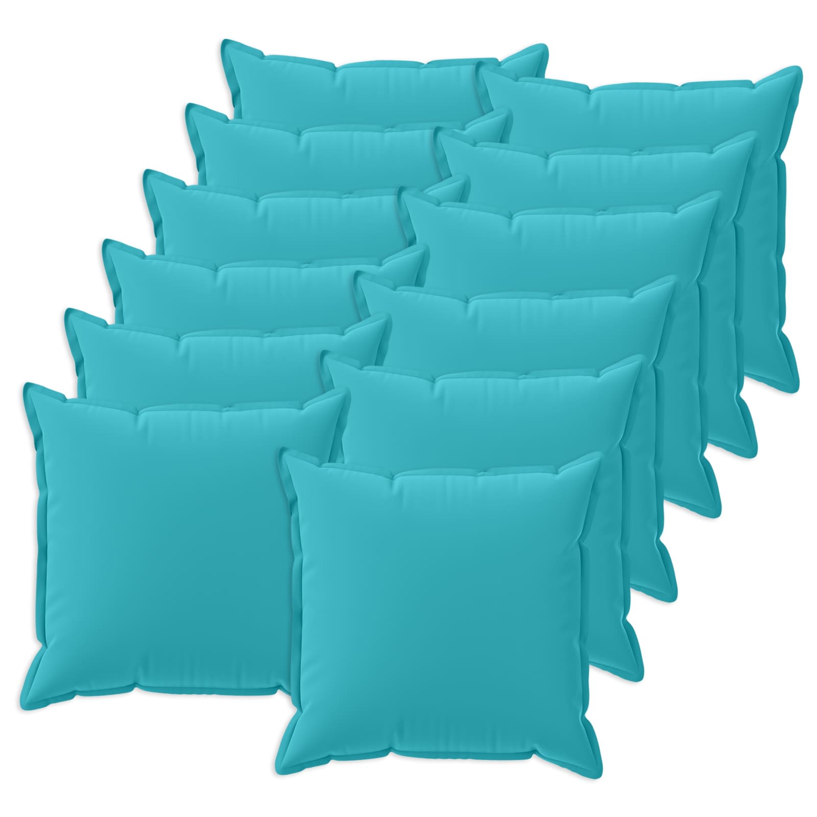 Kissenbezug 12 stk. HOUTEN Türkis 50 x 50 cm Polyester