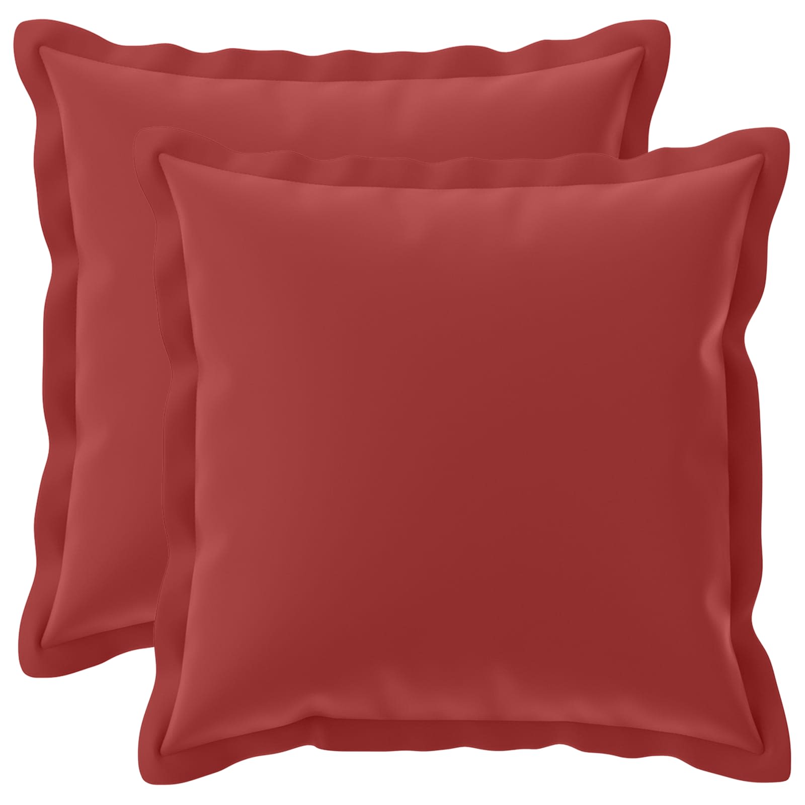 Kissenbezug 2 stk. HOUTEN Weinrot 50 x 50 cm Polyester