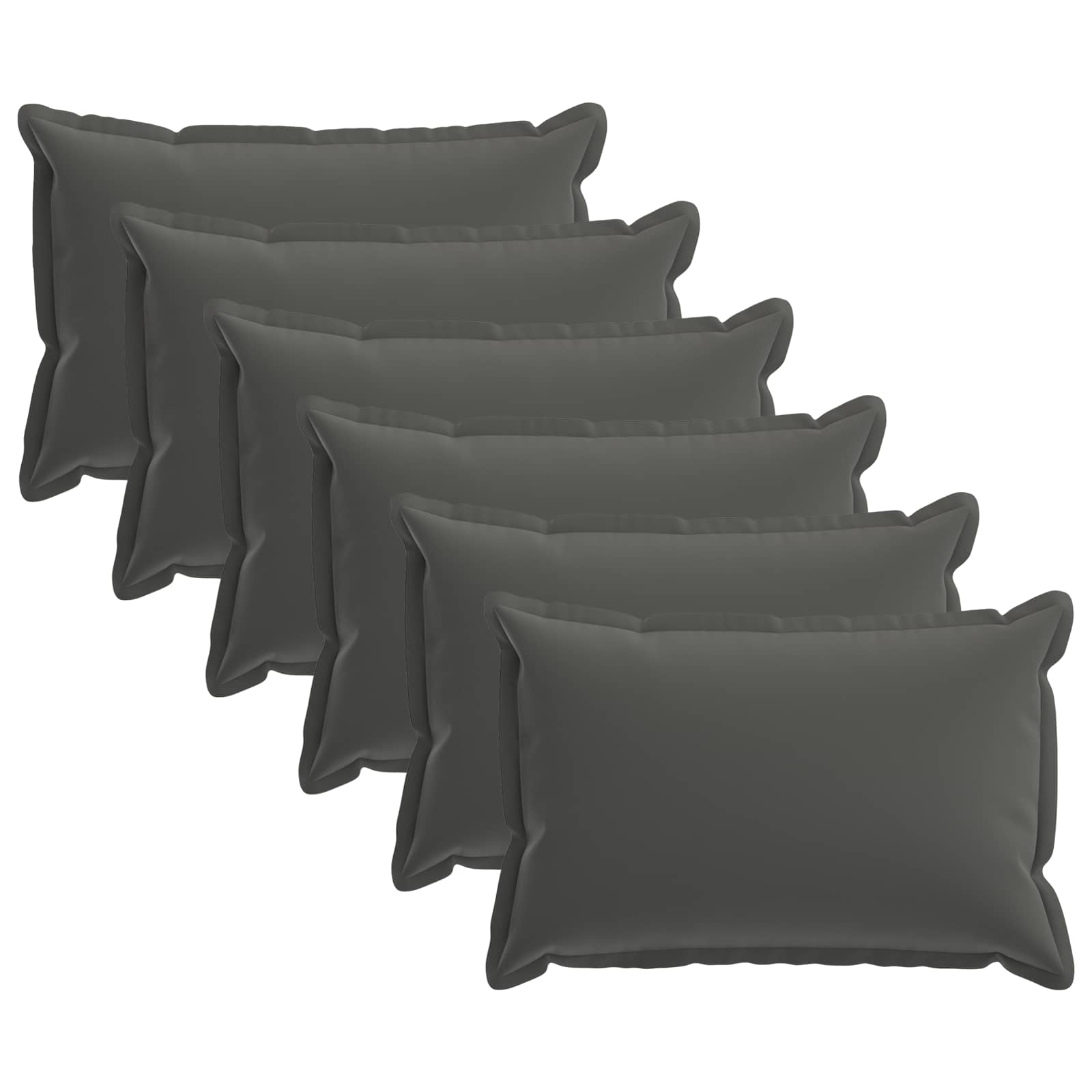 Kissenbezug 6 stk. HOUTEN Anthrazit 50 x 75 cm Polyester