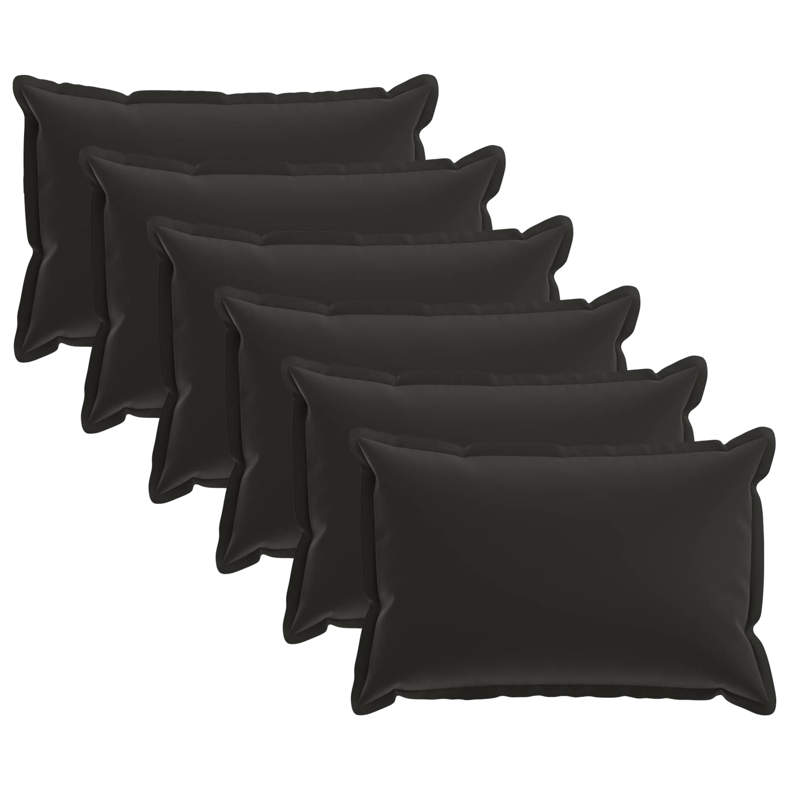 Kissenbezug 6 stk. HOUTEN Schwarz 50 x 75 cm Polyester