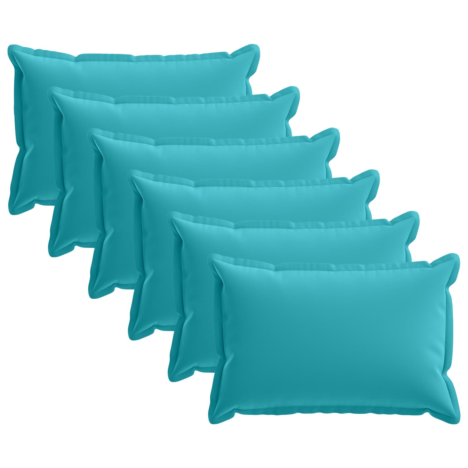 Kissenbezug 6 stk. HOUTEN Türkis 50 x 75 cm Polyester