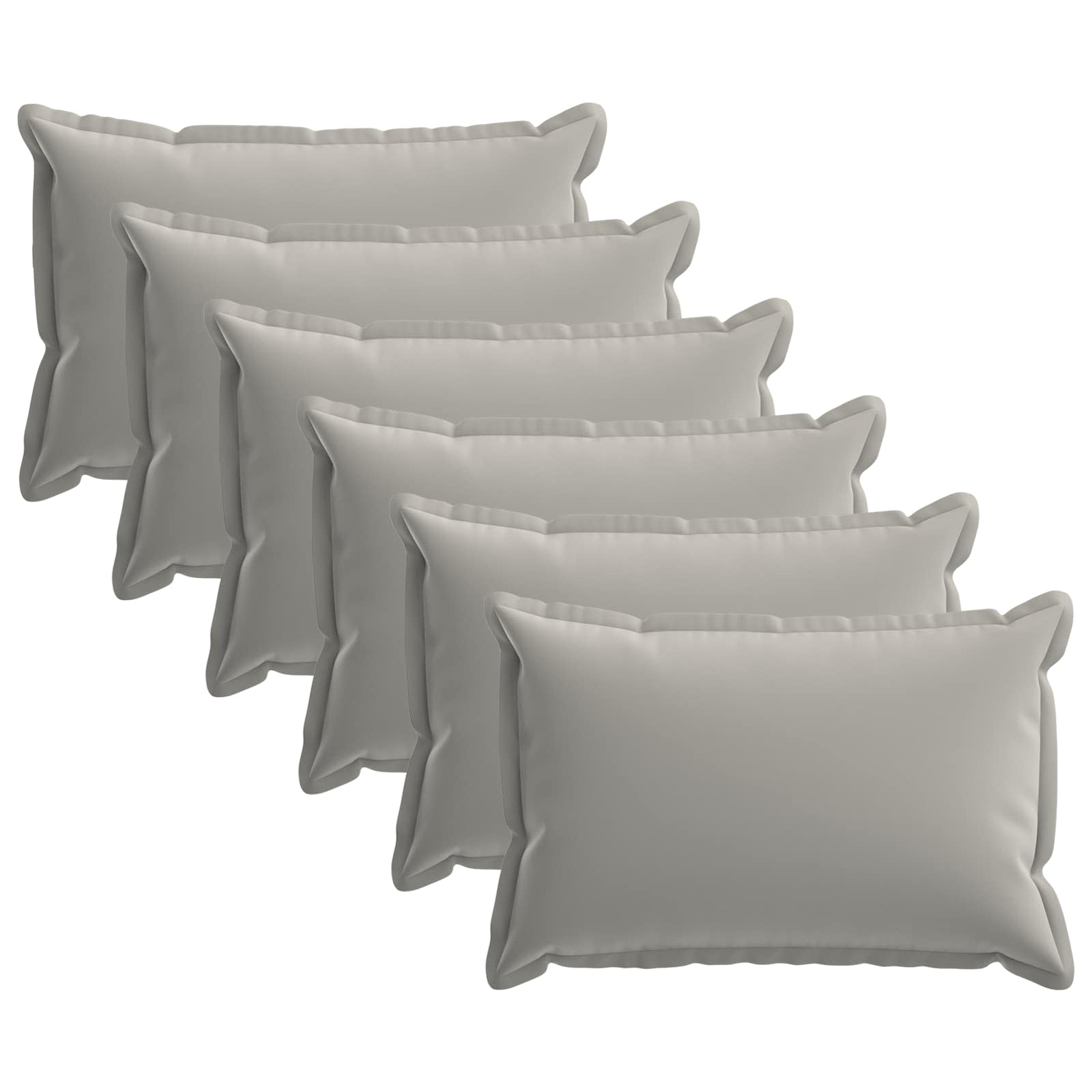 Kissenbezug 6 stk. HOUTEN Grau 50 x 80 cm Polyester