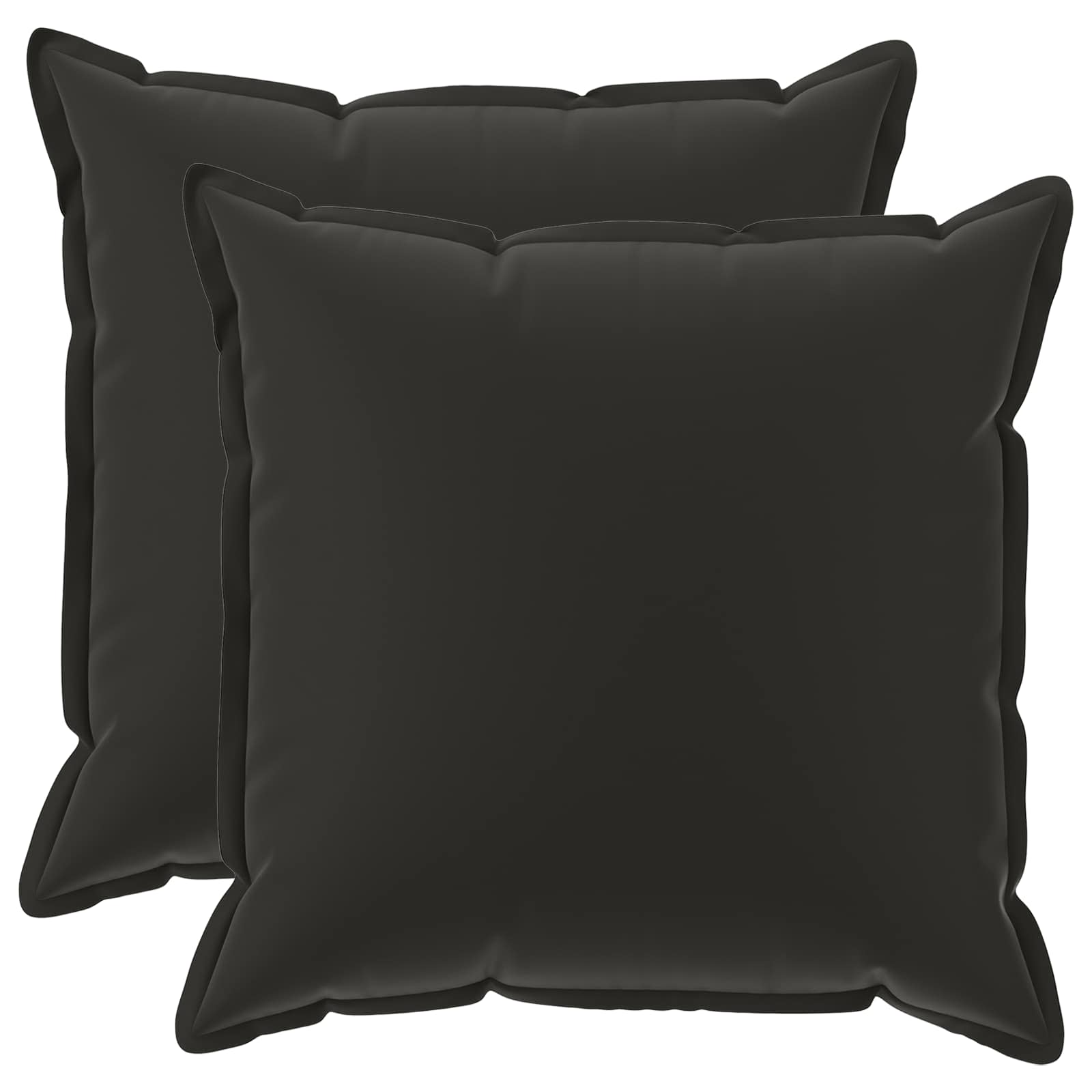 Kissenbezug 2 stk. HOUTEN Schwarz 60 x 60 cm Polyester