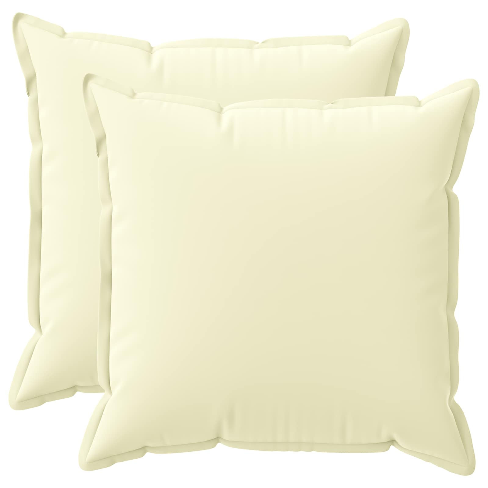Kissenbezug 2 stk. HOUTEN Creme 60 x 60 cm Polyester