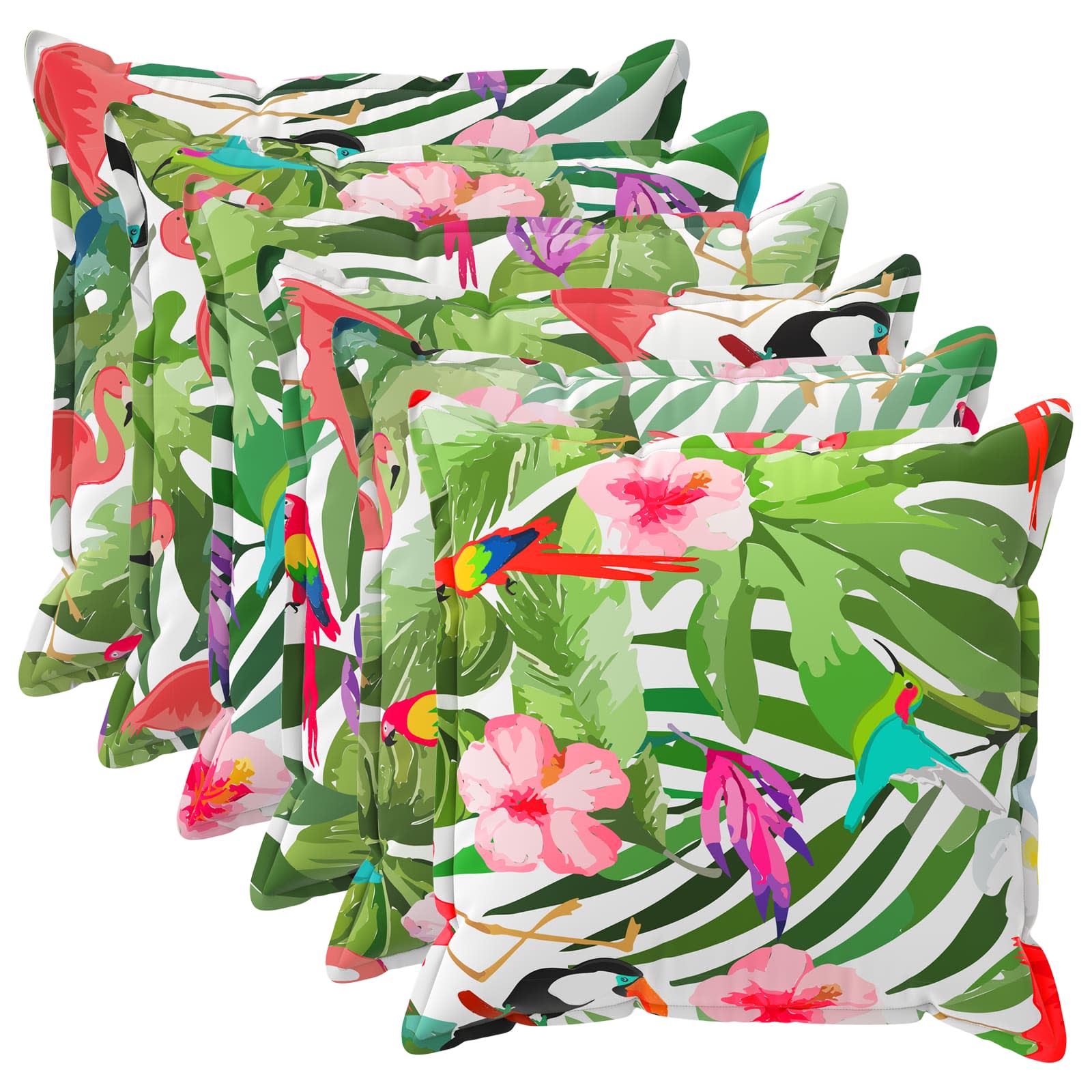 Kissenbezug 6 stk. HOUTEN Mehrfarbig 60 x 60 cm Polyester