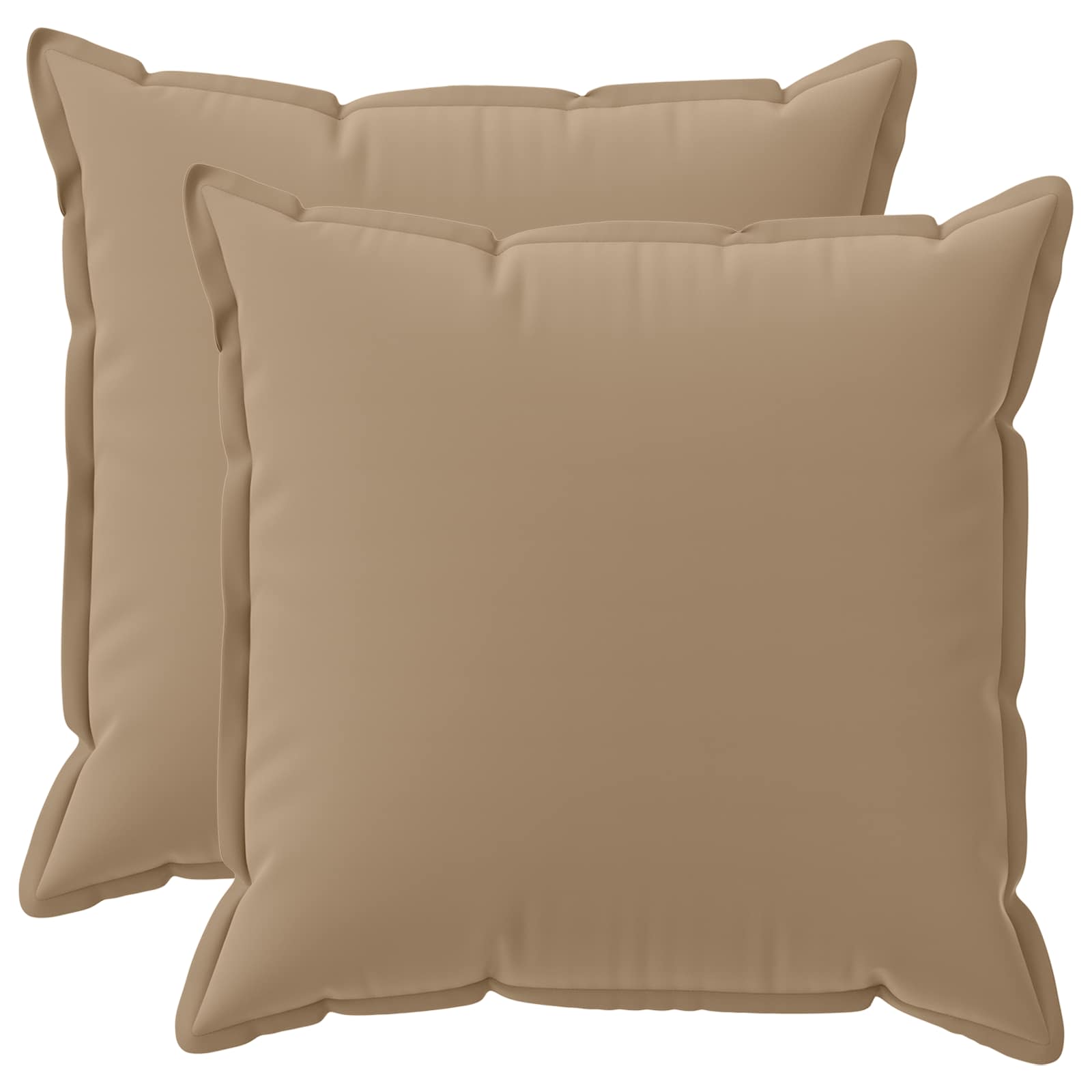 Kissenbezug 2 stk. HOUTEN Taupe 60 x 60 cm Polyester