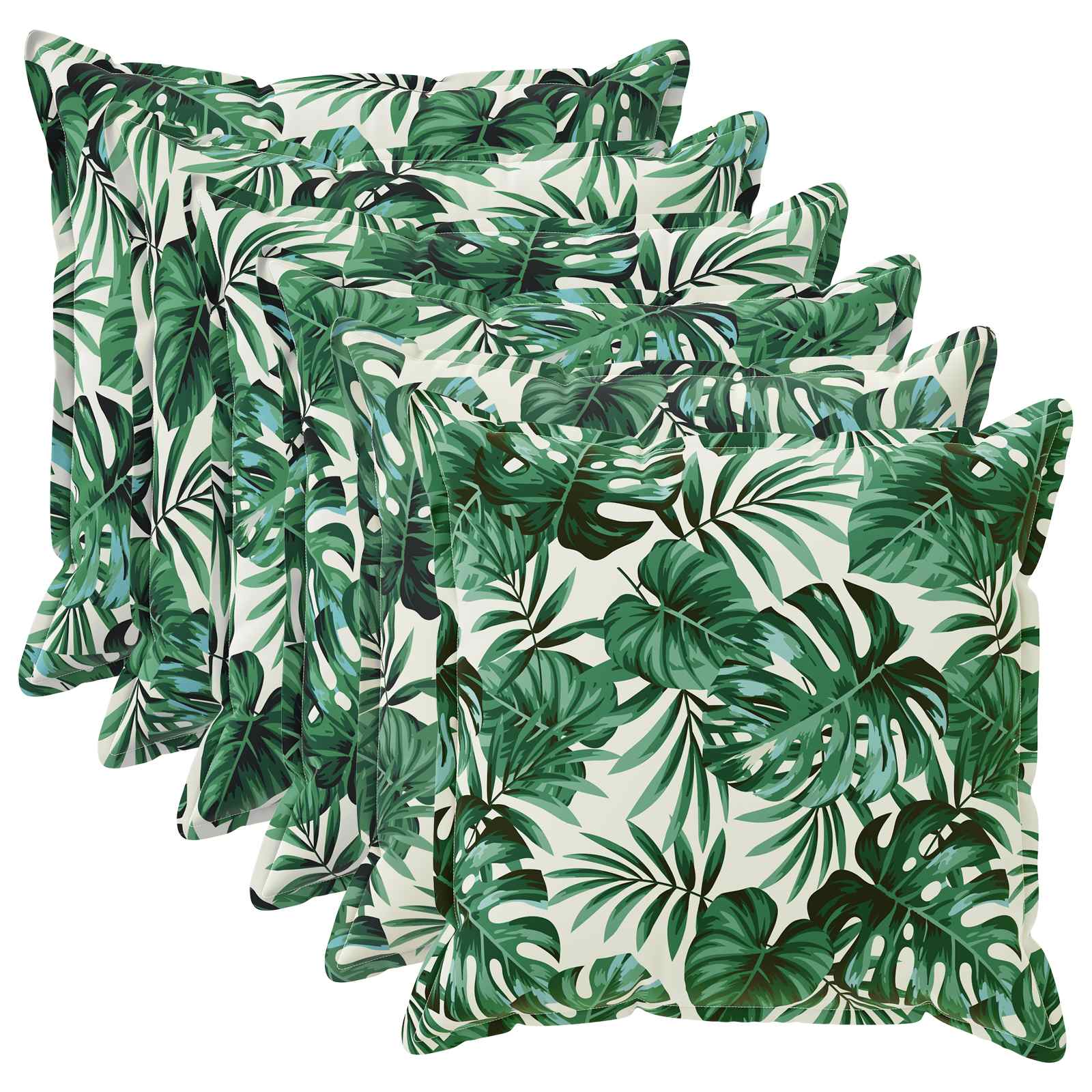 Kissenbezug 6 stk. HOUTEN Blattmuster 70 x 70 cm Polyester