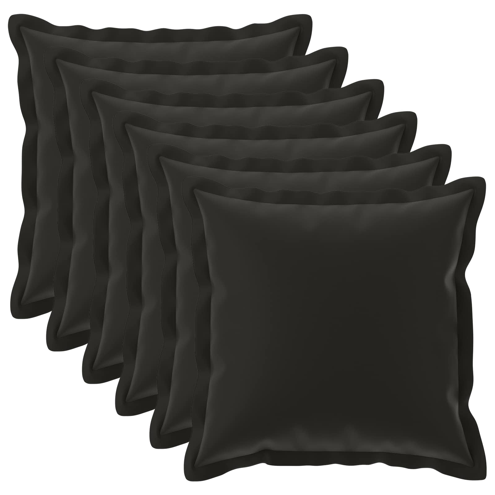 Kissenbezug 6 stk. HOUTEN Schwarz 80 x 80 cm Polyester