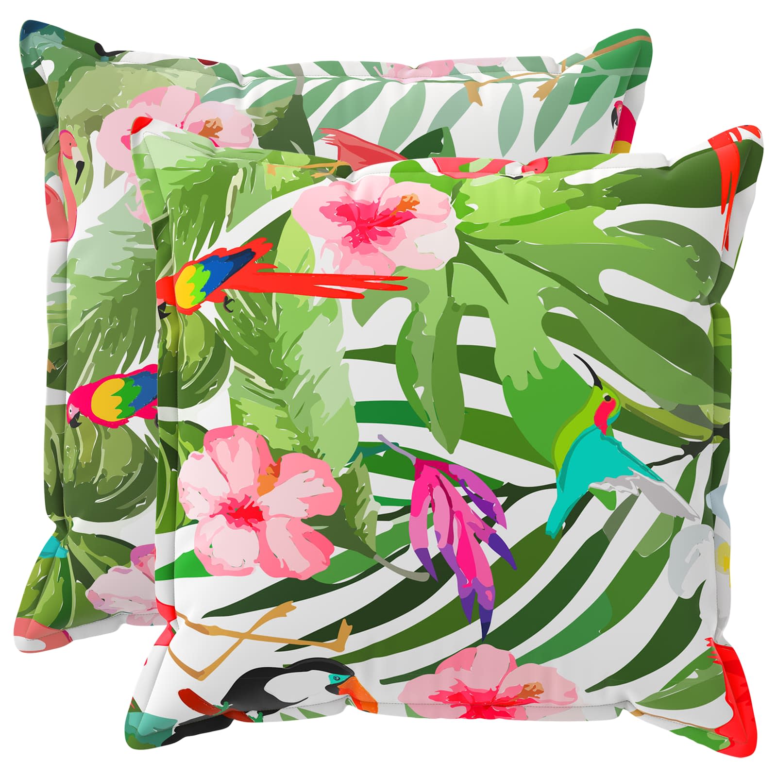 Kissenbezug 2 stk. HOUTEN Mehrfarbig 80 x 80 cm Polyester