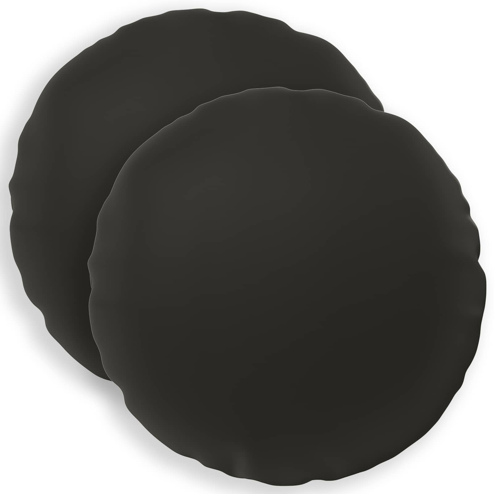 Kissenbezug 2 pcs HEERLEN Schwarz Ø 40 cm Polyester
