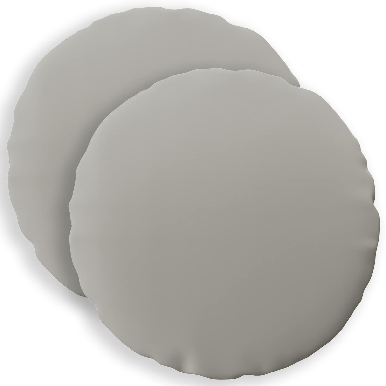 Kissenbezug 2 pcs HEERLEN Grau Ø 40 cm Polyester