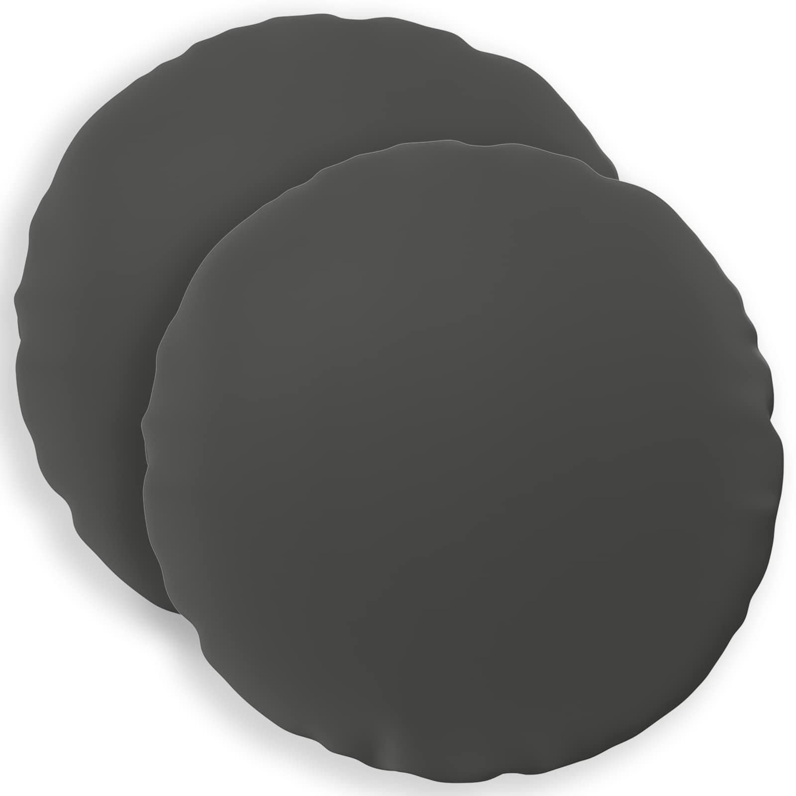 Kissenbezug 2 pcs HEERLEN Anthrazit Ø 60 cm Polyester