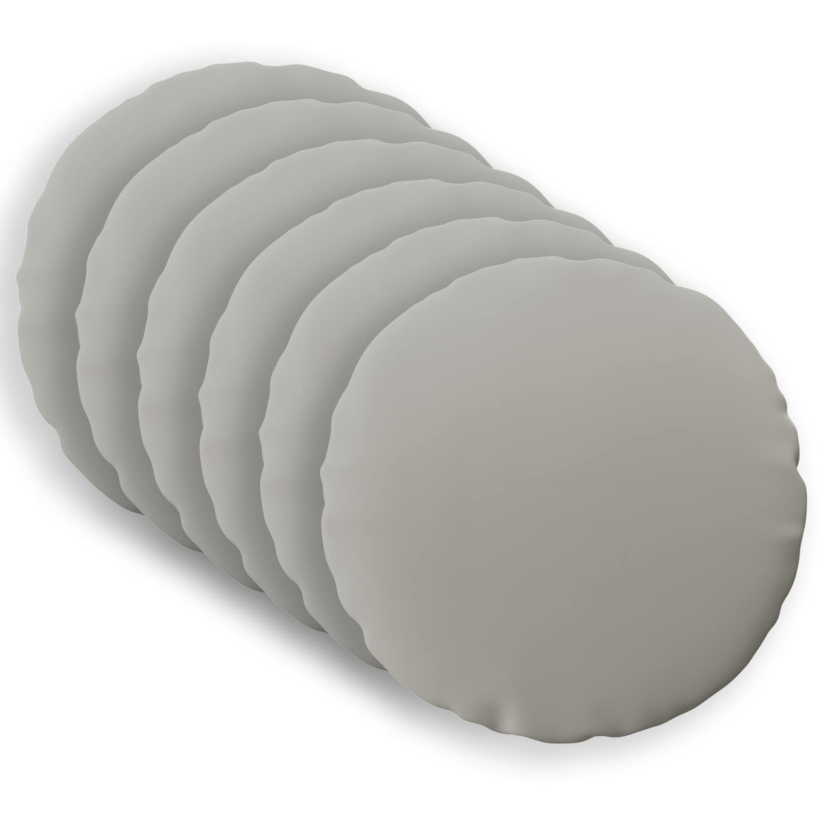 Kissenbezug 6 pcs HEERLEN Grau Ø 60 cm Polyester