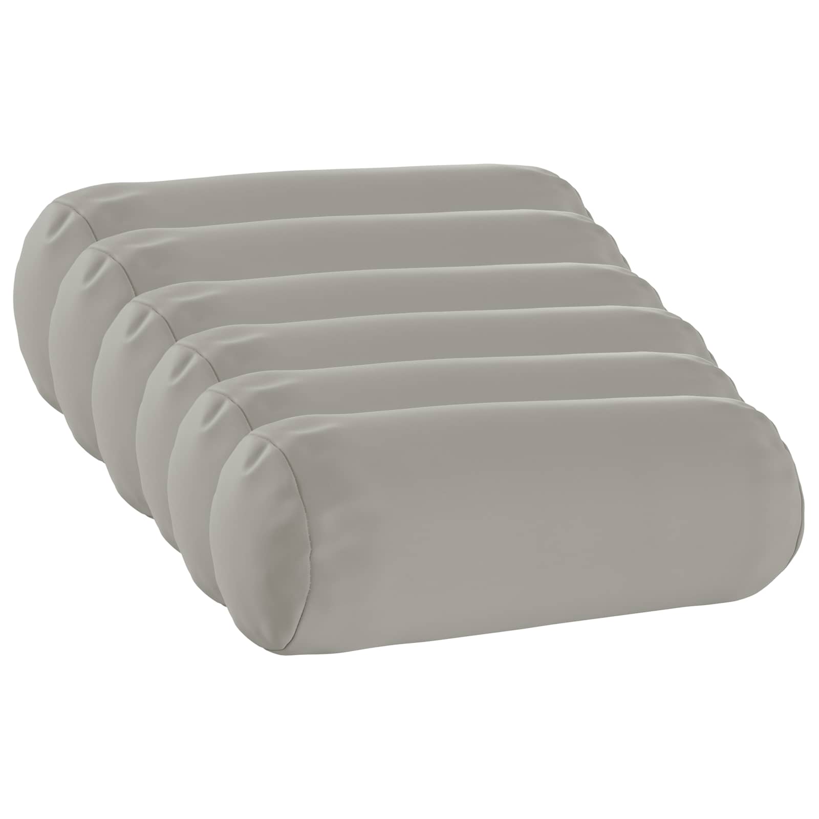 Kissenbezug 6 pcs HEERLEN Grau Ø 15 x 40 cm Polyester