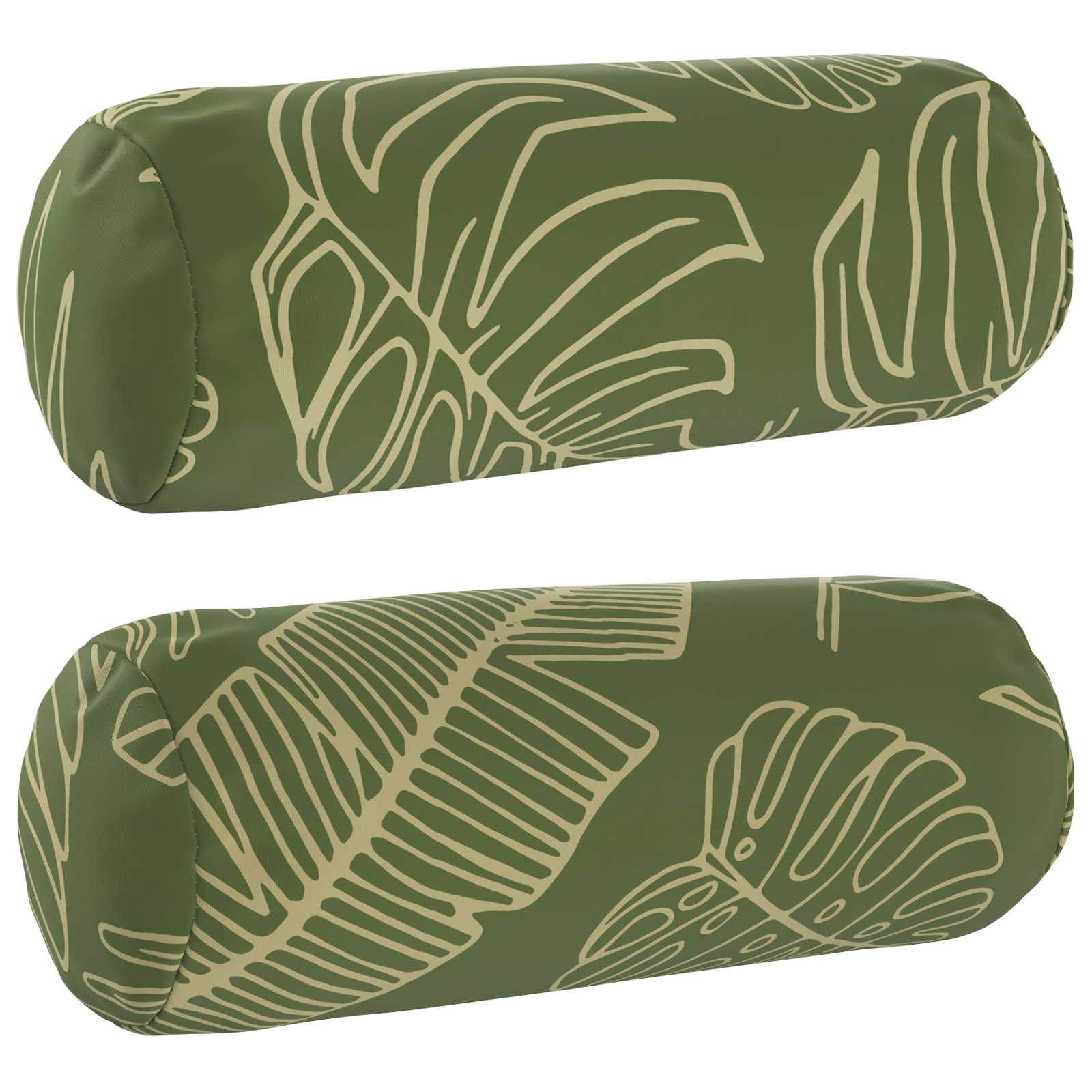 Kissenbezug 2 pcs HEERLEN Blattdesign Ø 15 x 40 cm Polyester