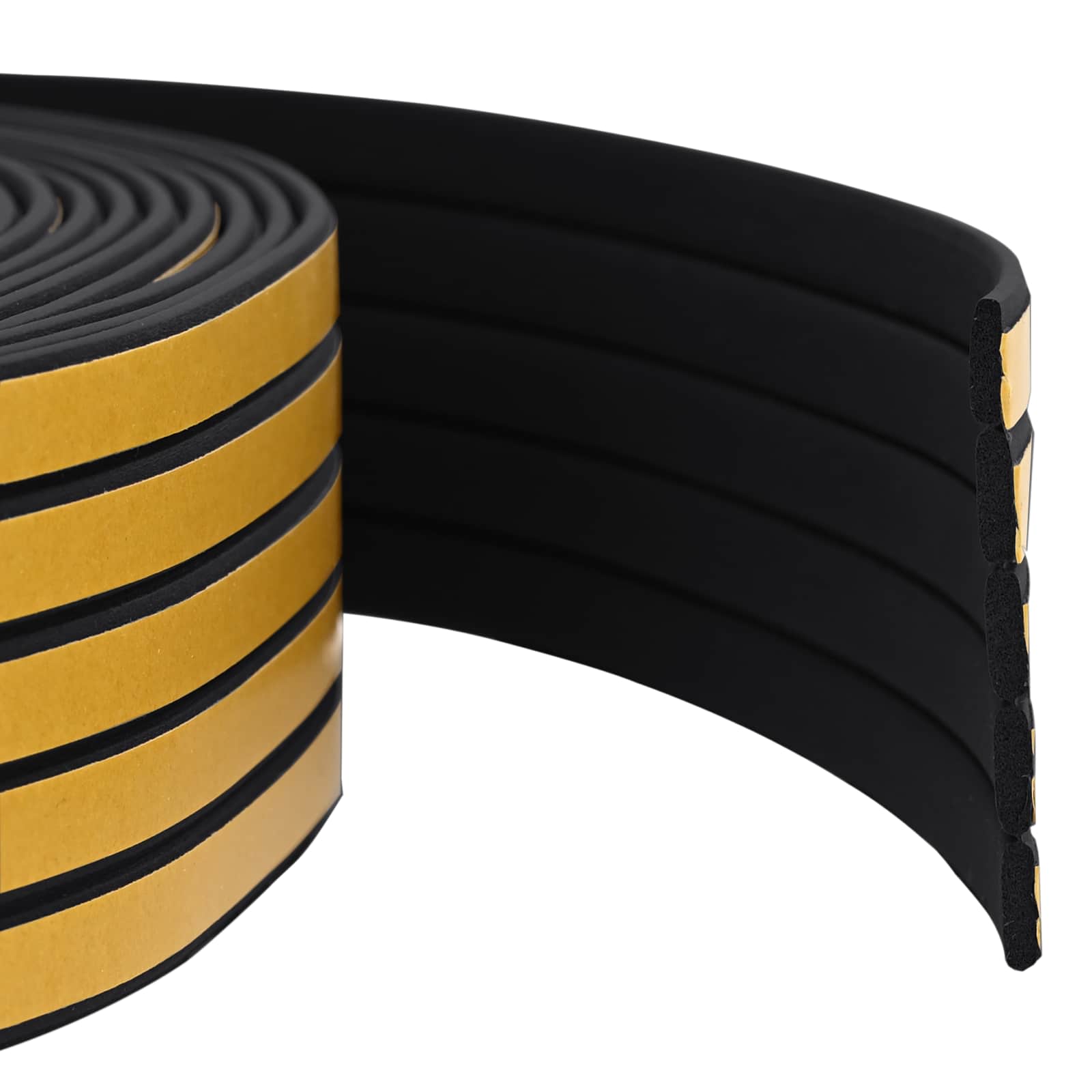 Selbstklebende Fensterdichtung Schwarz 9 x 3 mm 12 m