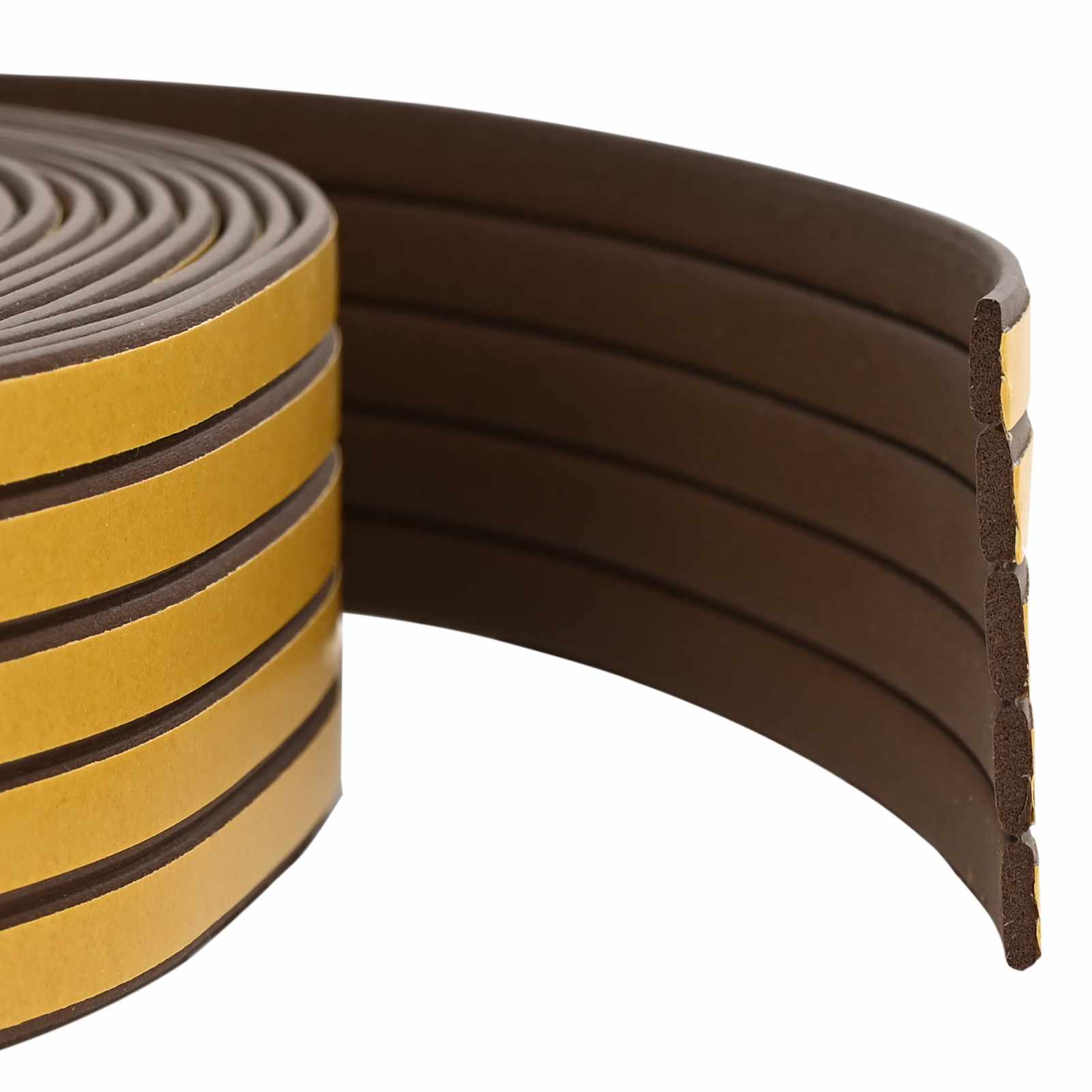 Selbstklebende Fensterdichtung Braun 9 x 3 mm 50 m