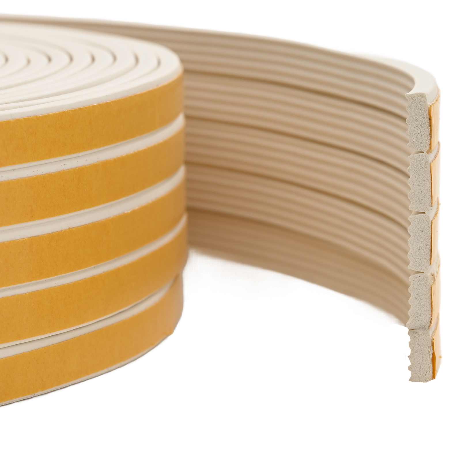 Selbstklebende Fensterdichtung Weiß 10 x 4 mm 50 m