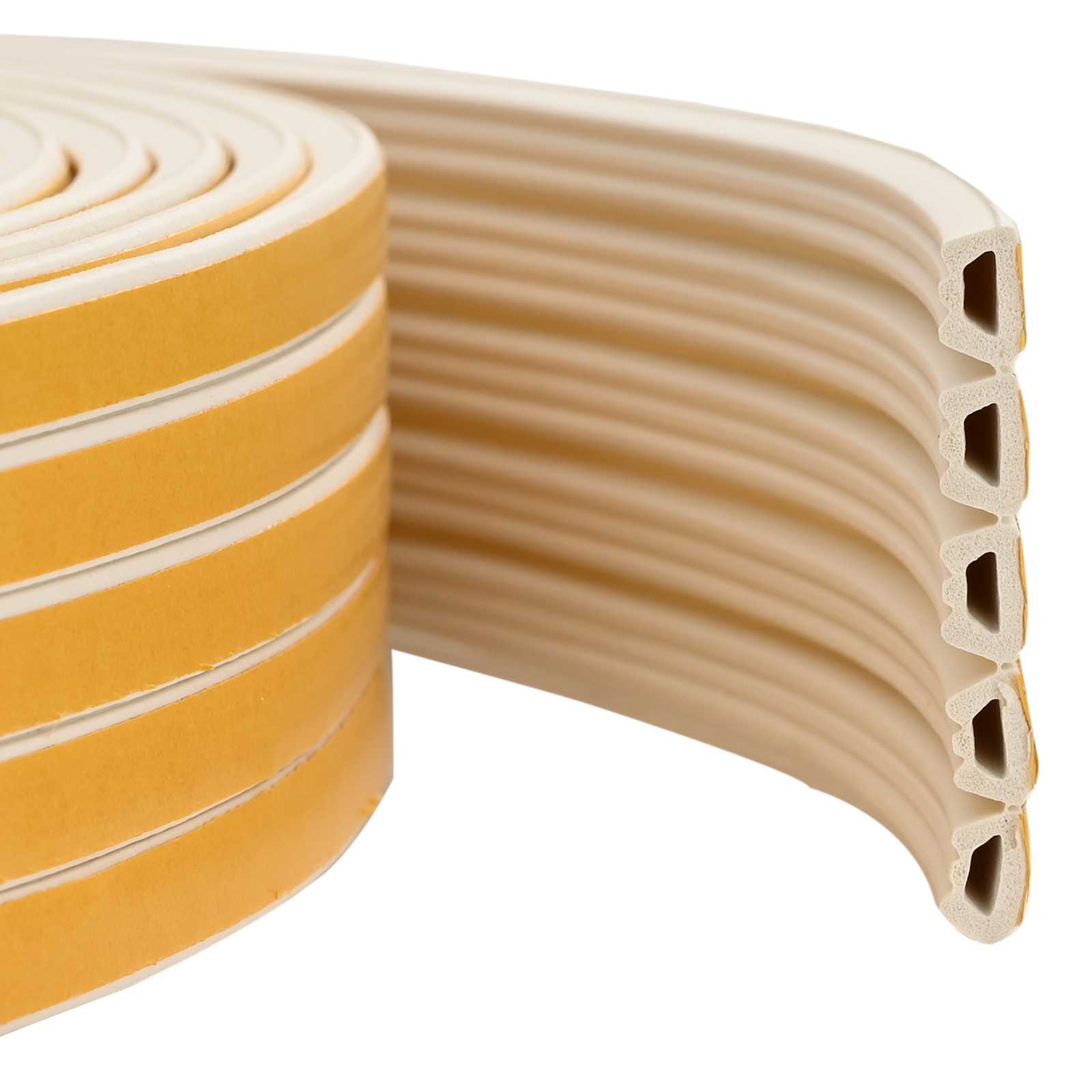 Selbstklebende Fensterdichtung Weiß 10 x 6 mm 25 m