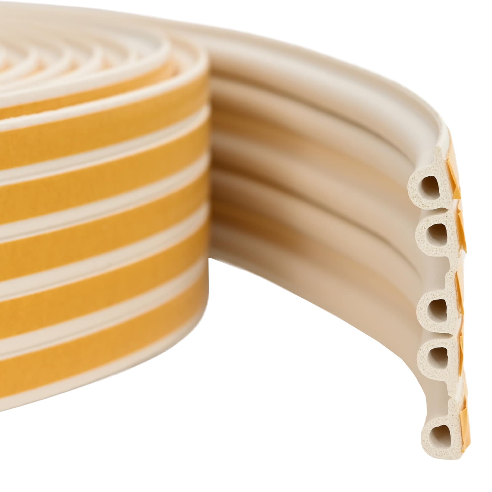 Selbstklebende Fensterdichtung Weiß 9 x 6 mm 100 m