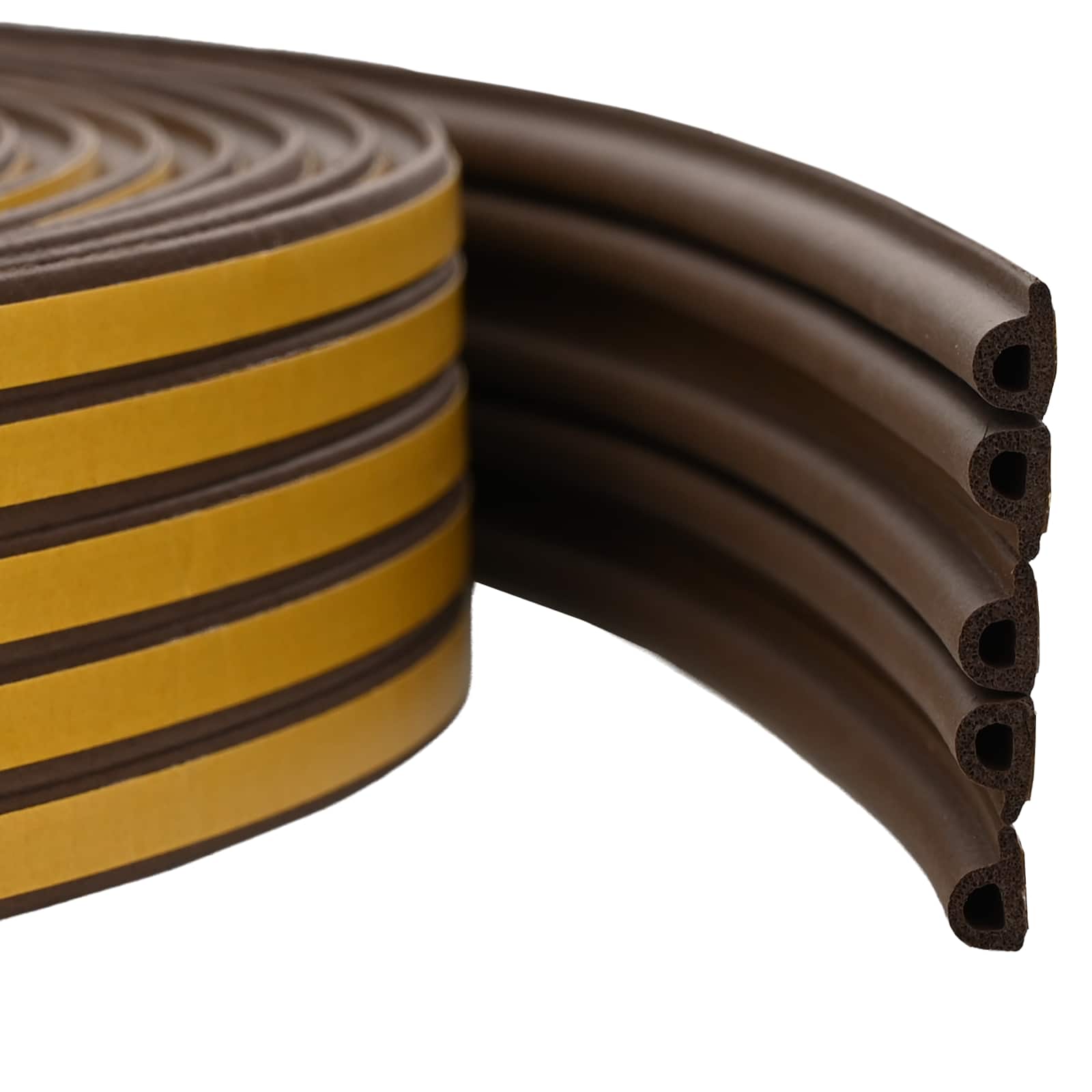 Selbstklebende Fensterdichtung Braun 9 x 6 mm 50 m