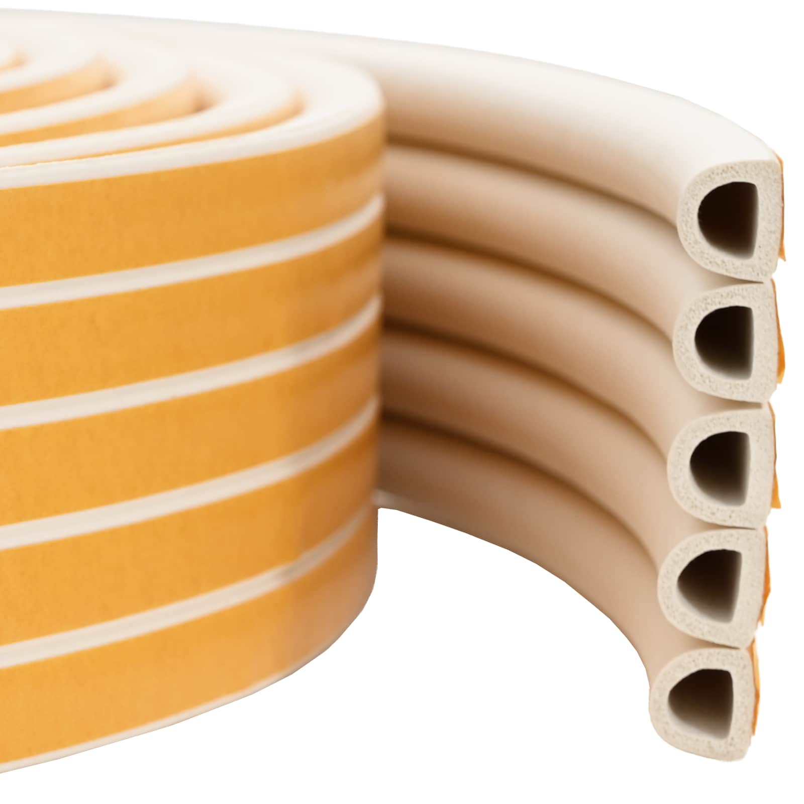 Selbstklebende Fensterdichtung Weiß 9 x 8 mm 50 m
