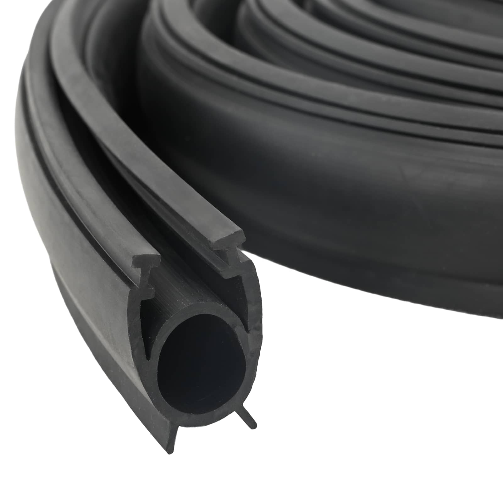 Garage Türdichtung Schwarz 41 x 33 mm 2,5 m PVC