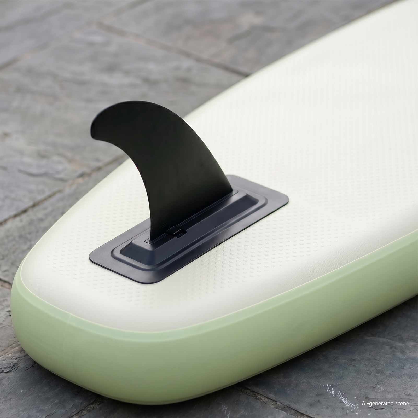 SUP Fin 3,5 x 18 x 21,5 cm Nylon Schwarz